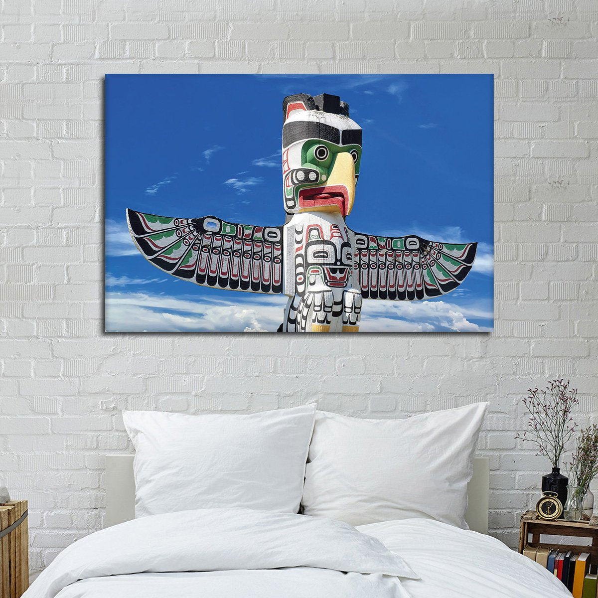 Totem Pole Multi Panel Canvas Wall Art