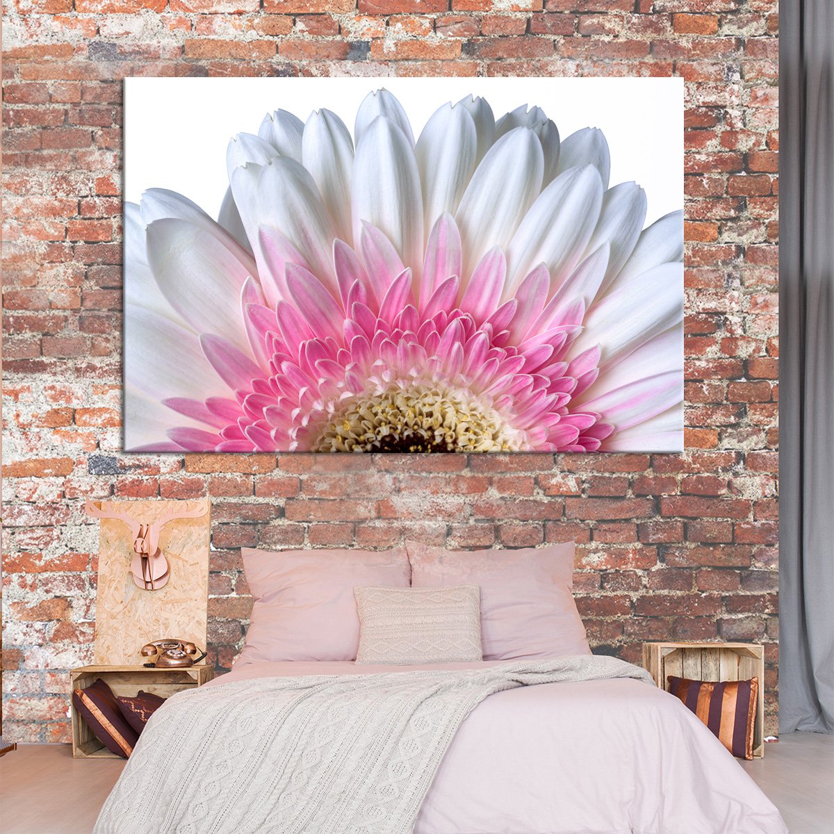 Dazzling Flower Petals Multi Panel Canvas Wall Art