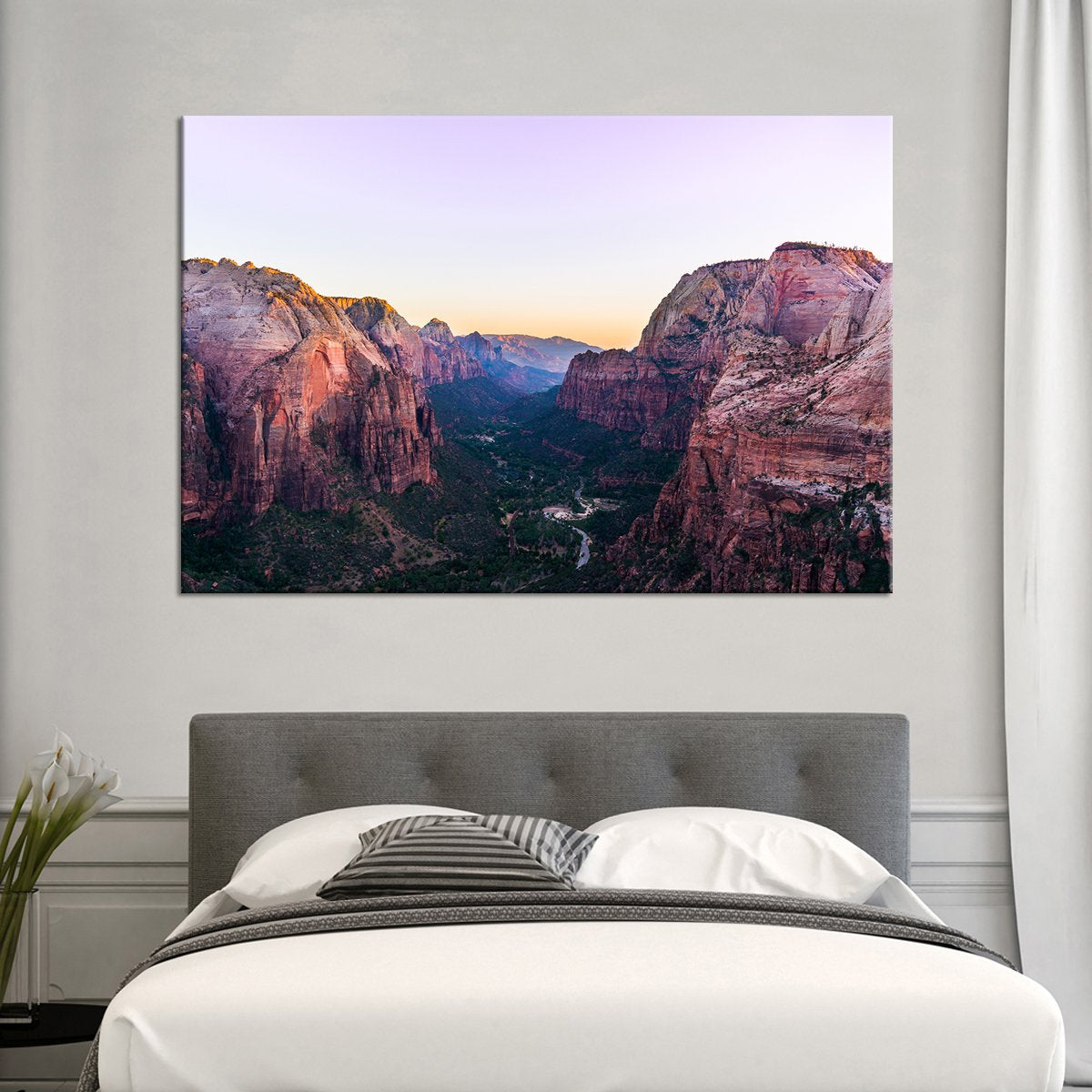 Zion National Park View Multi Panel Canvas Wall Art