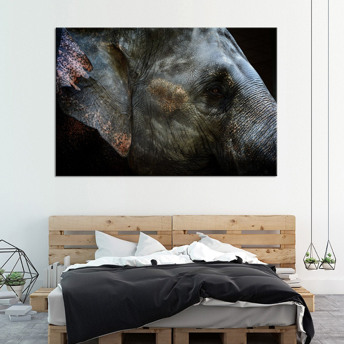 Eye Of The Elephant Multi Panel Canvas Wall Art