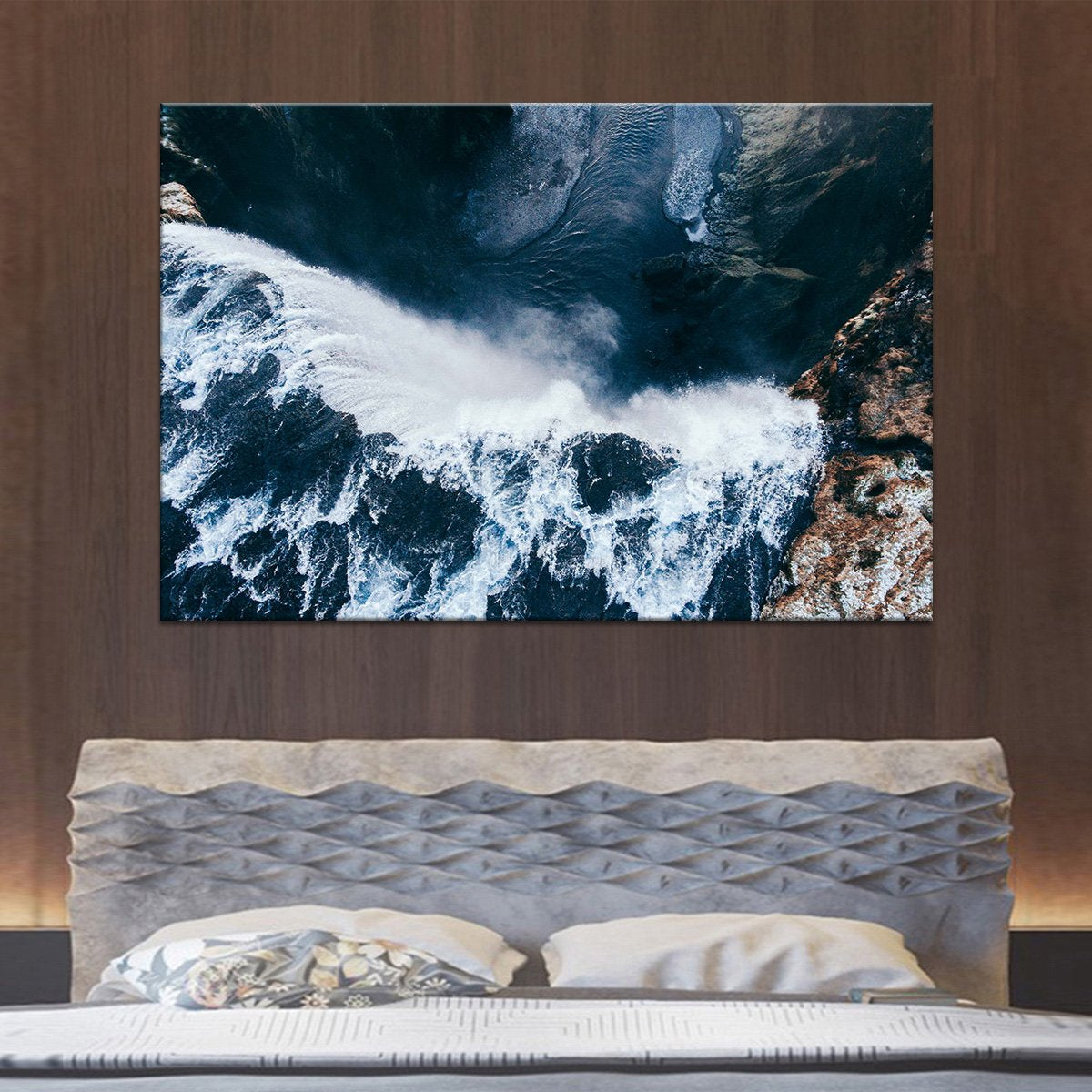 Stunning Crashing Waves Multi Panel Canvas Wall Art