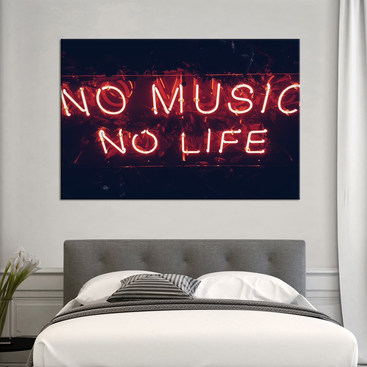 No Music No Life Multi Panel Canvas Wall Art