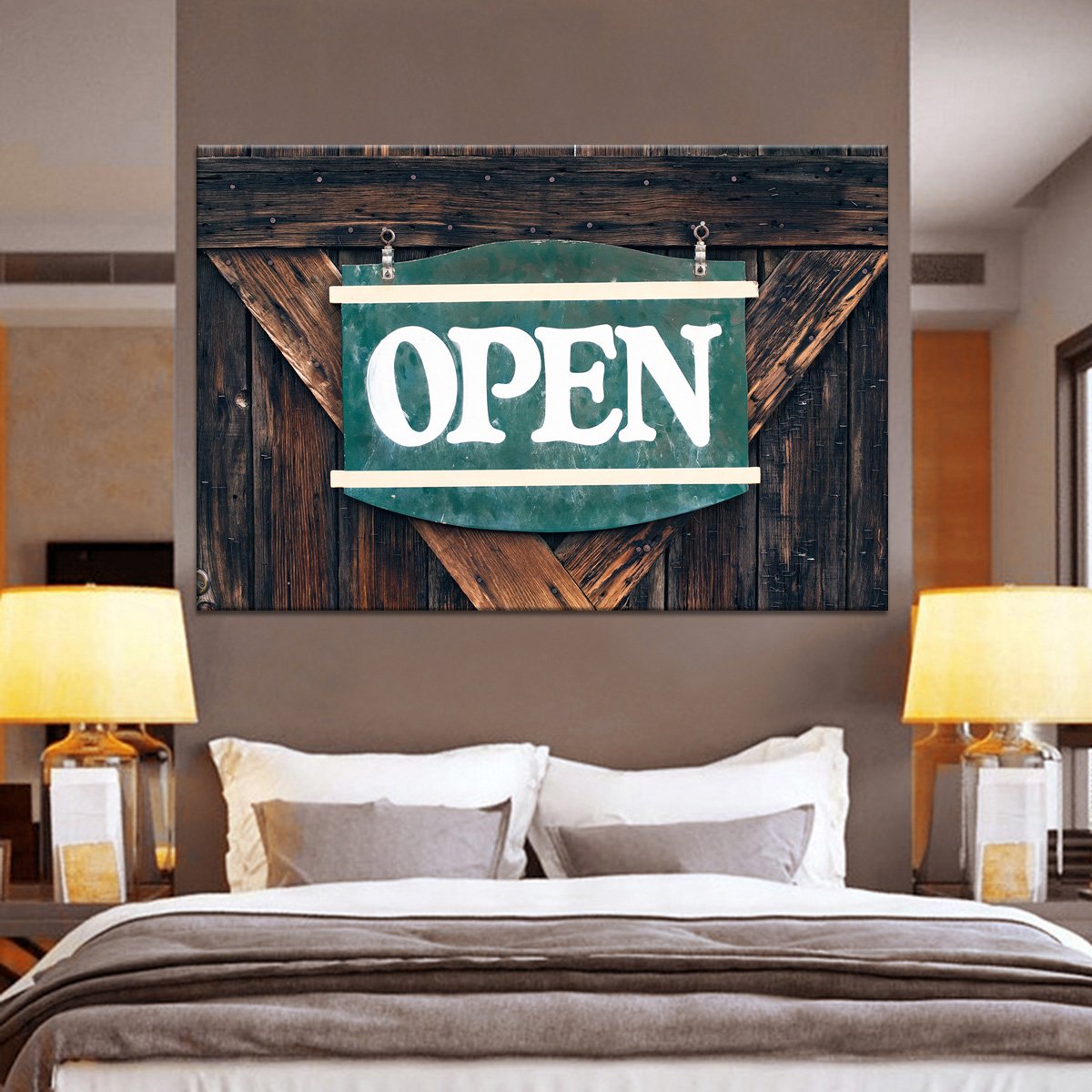 Open for Business Multi Panel Canvas Wall Art