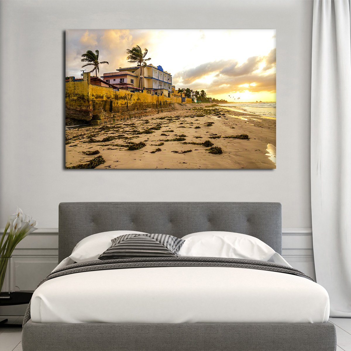 Algae On The Sand Multi Panel Canvas Wall Art