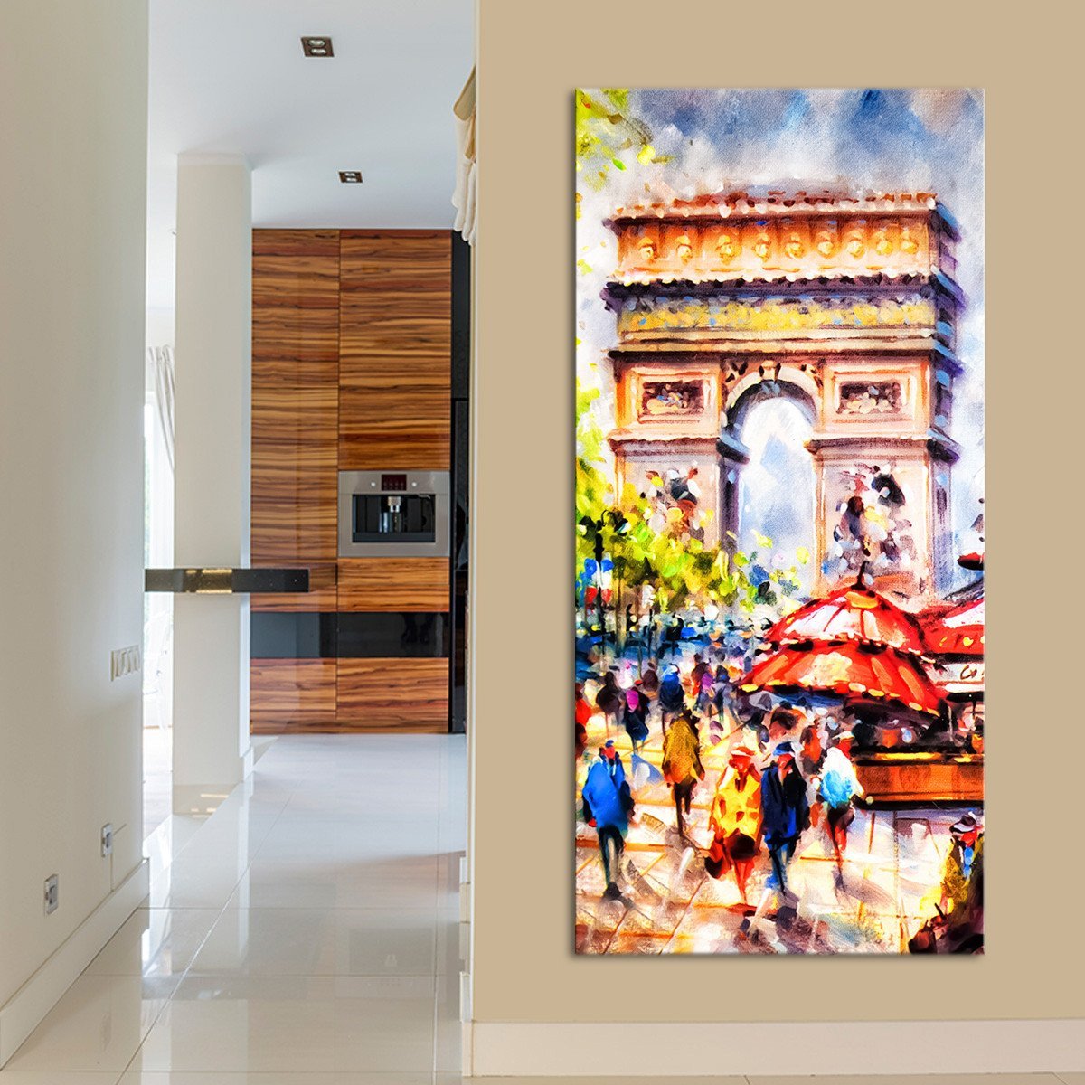 Arc de Triomphe Multi Panel Canvas Wall Art