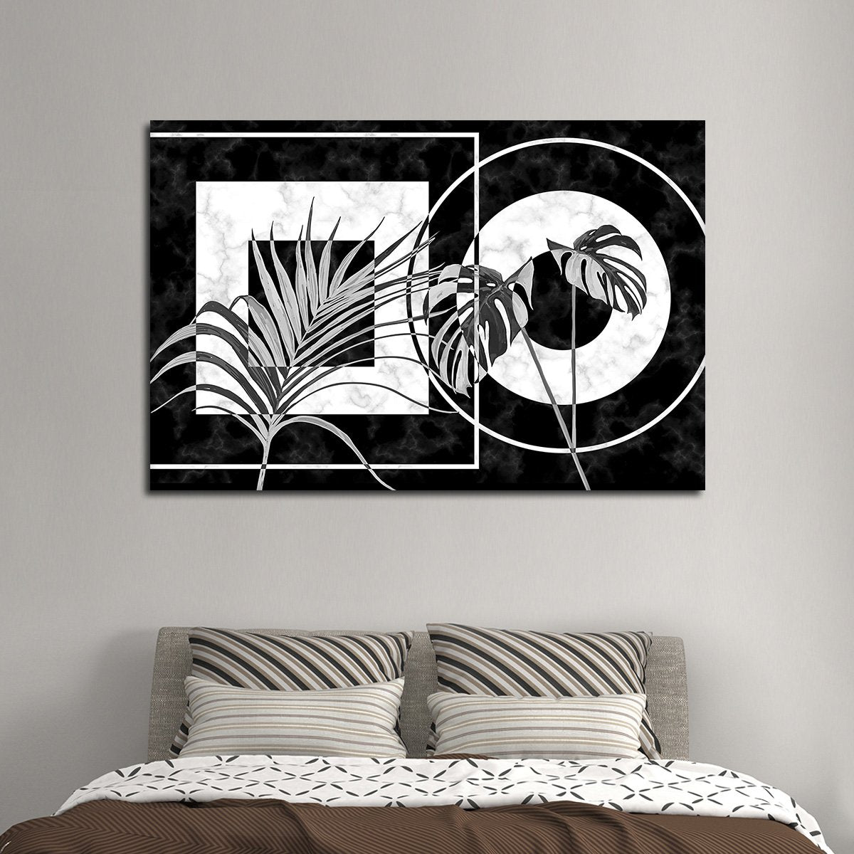 Art Deco Plants Multi Panel Canvas Wall Art