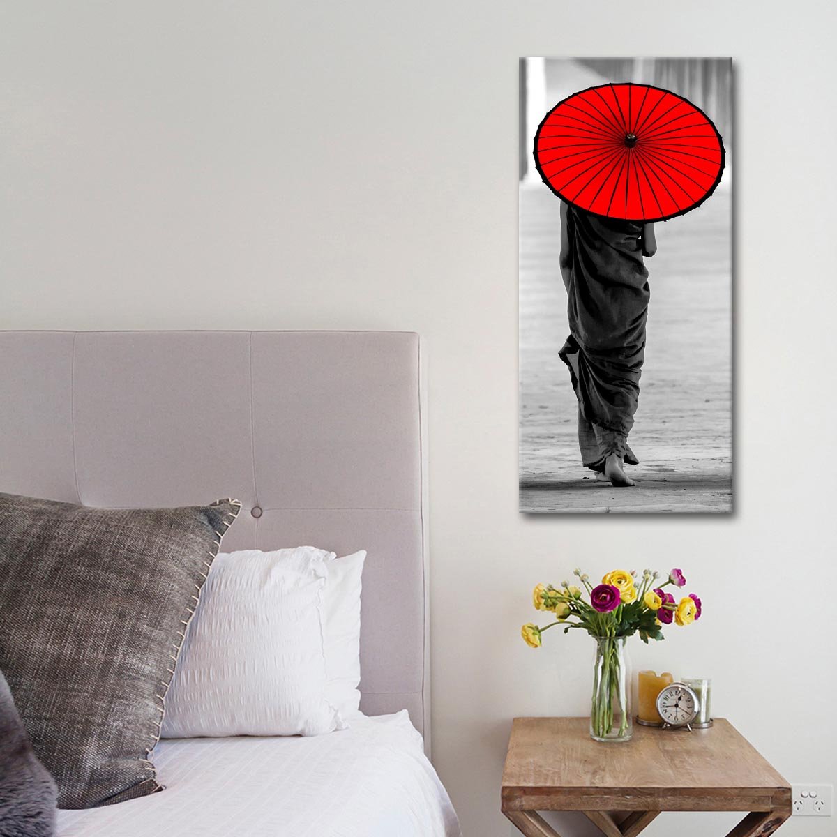 Asian Umbrella Pop Multi Panel Canvas Wall Art