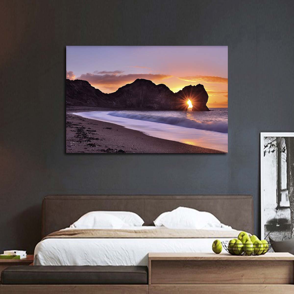 Astounding Sea Arch Sunset Multi Panel Canvas Wall Art