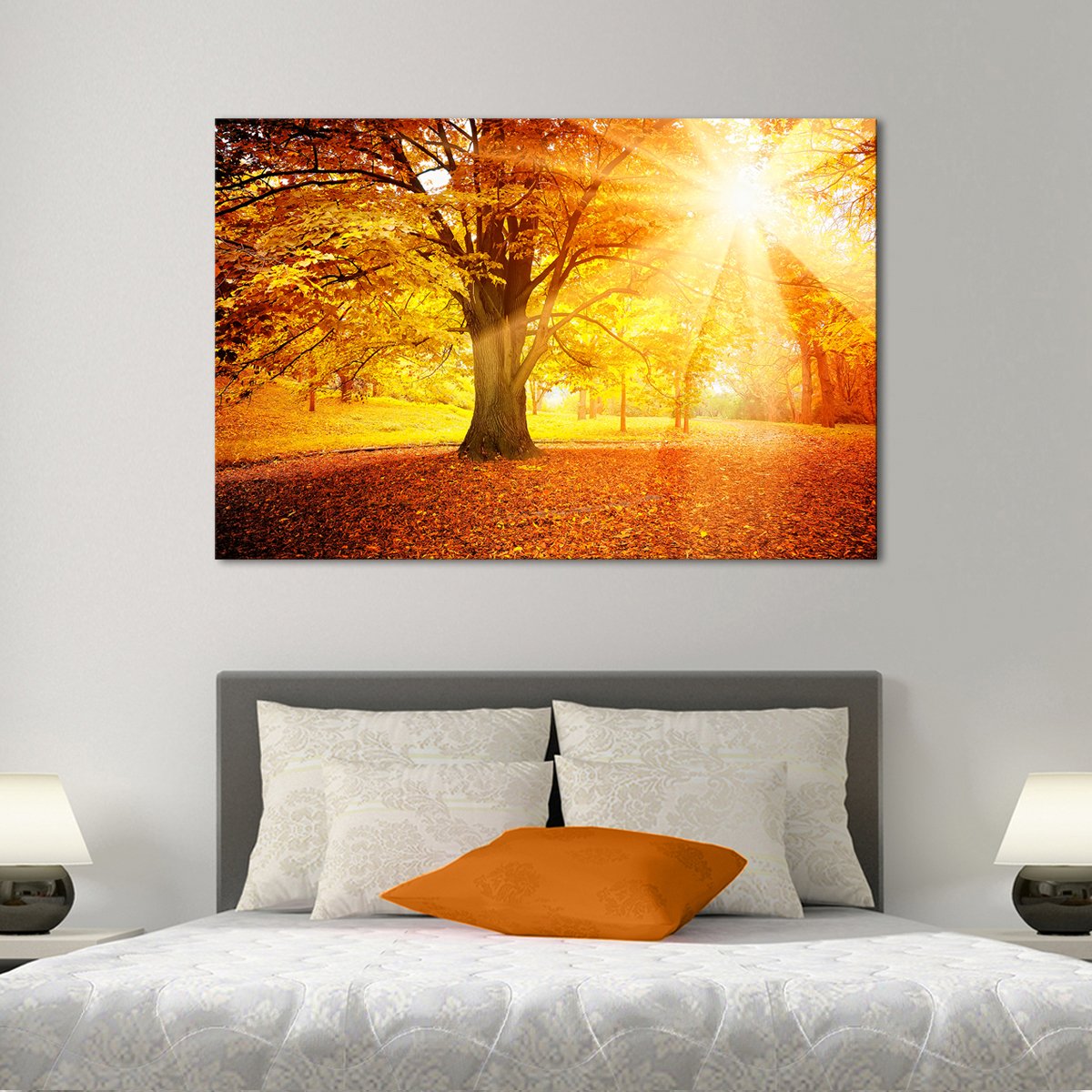 Autumn Sunrise Multi Panel Canvas Wall Art