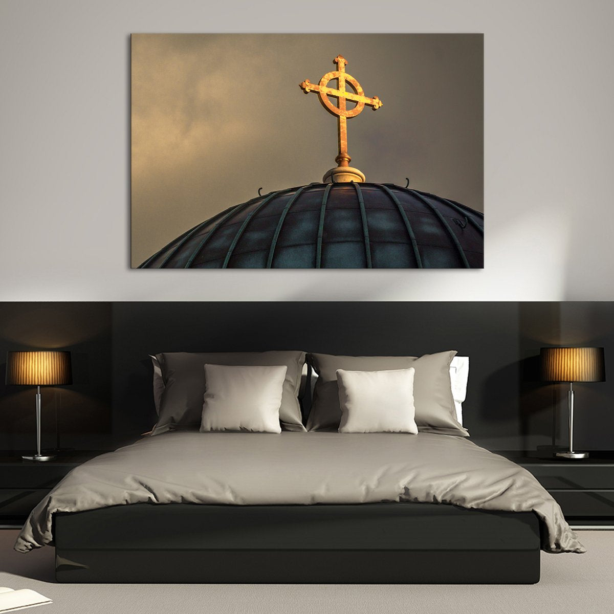 Christian Cross Multi Panel Canvas Wall Art