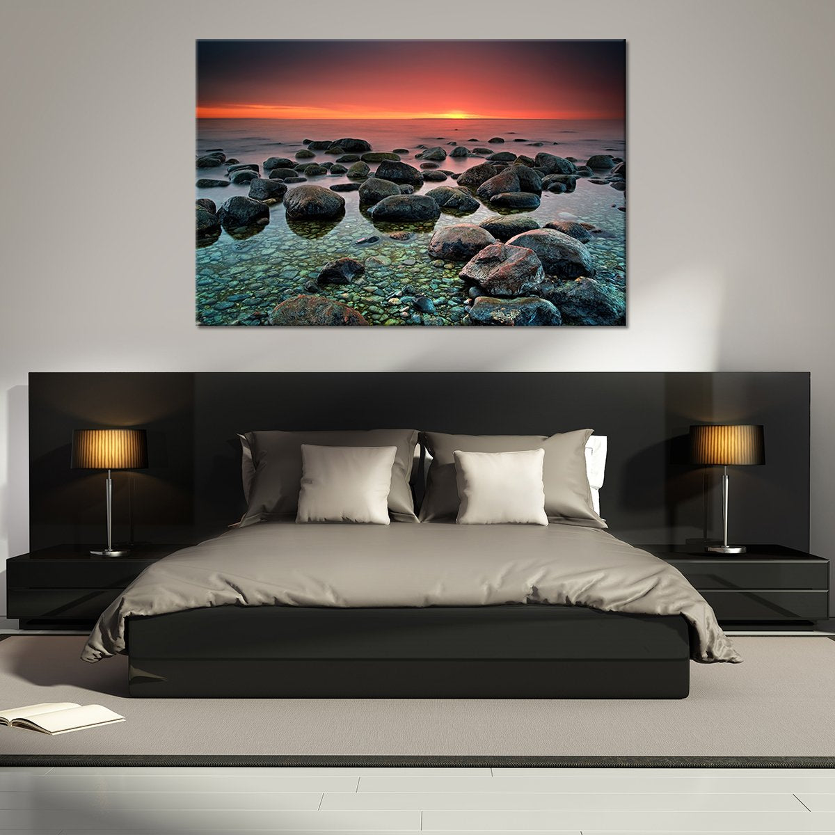 Mysterious Sunset Multi Panel Canvas Wall Art