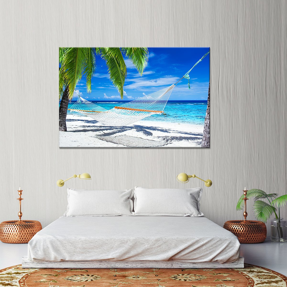 Caribbean Hammock Multi Panel Canvas Wall Art