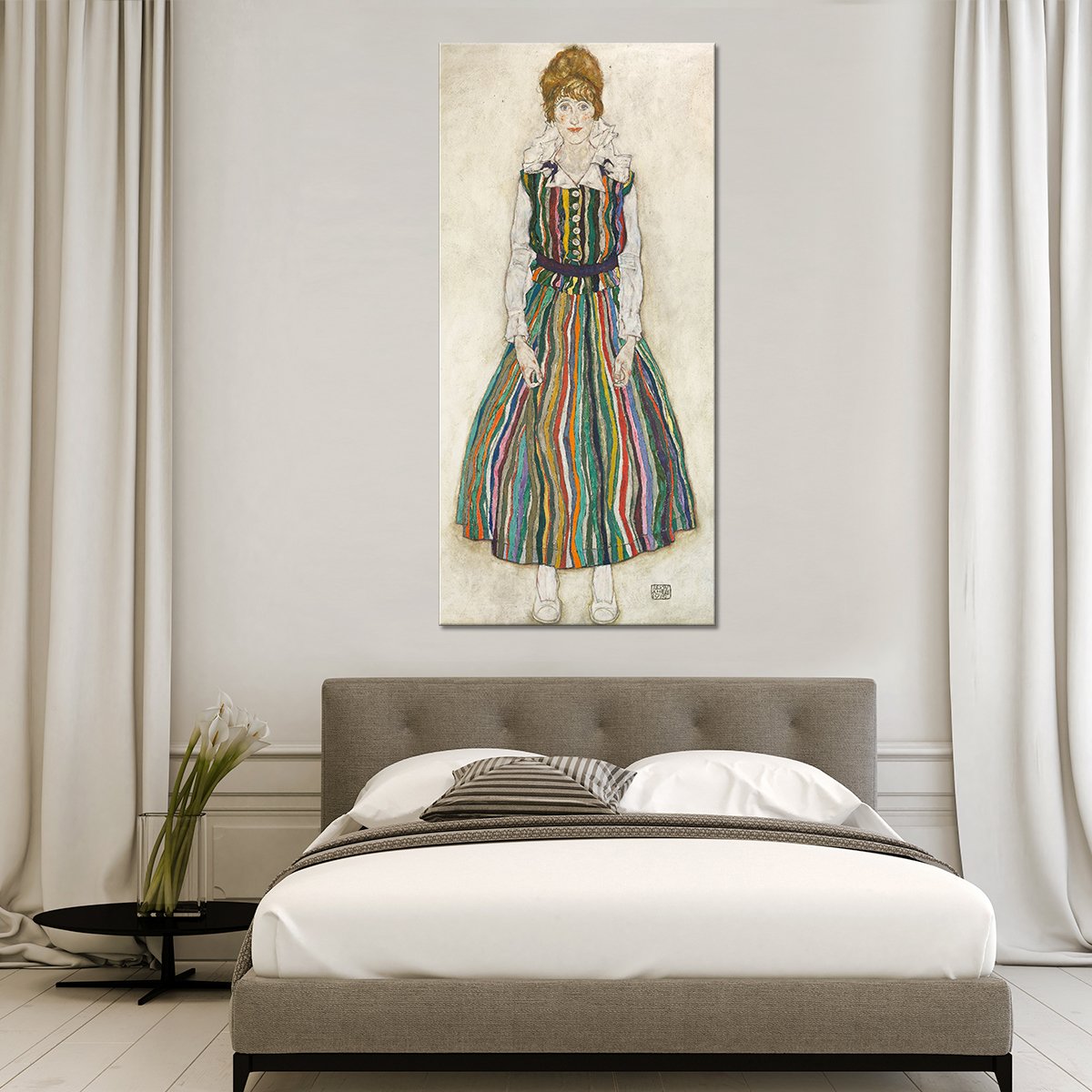 Portrait of Edith Multi Panel Canvas Wall Art
