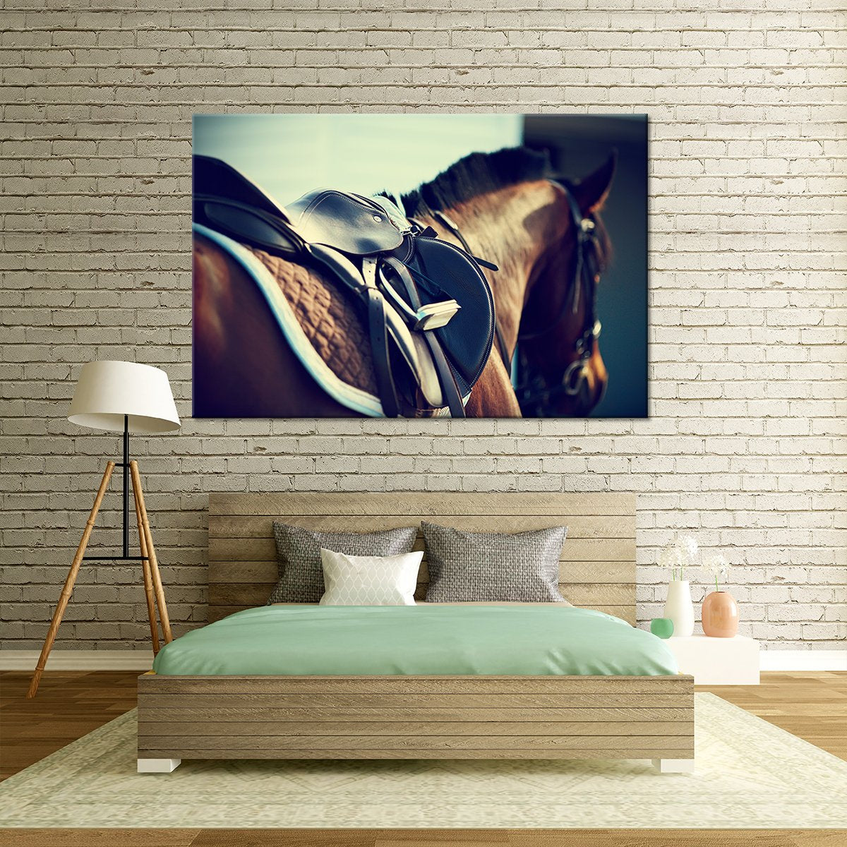 Horseback Riding Multi Panel Canvas Wall Art