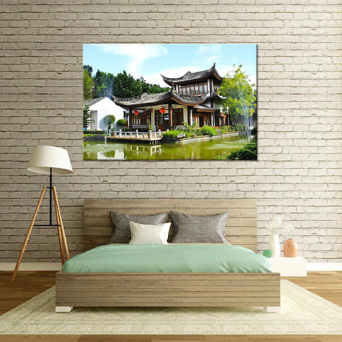 Buddhist Temple Multi Panel Canvas Wall Art
