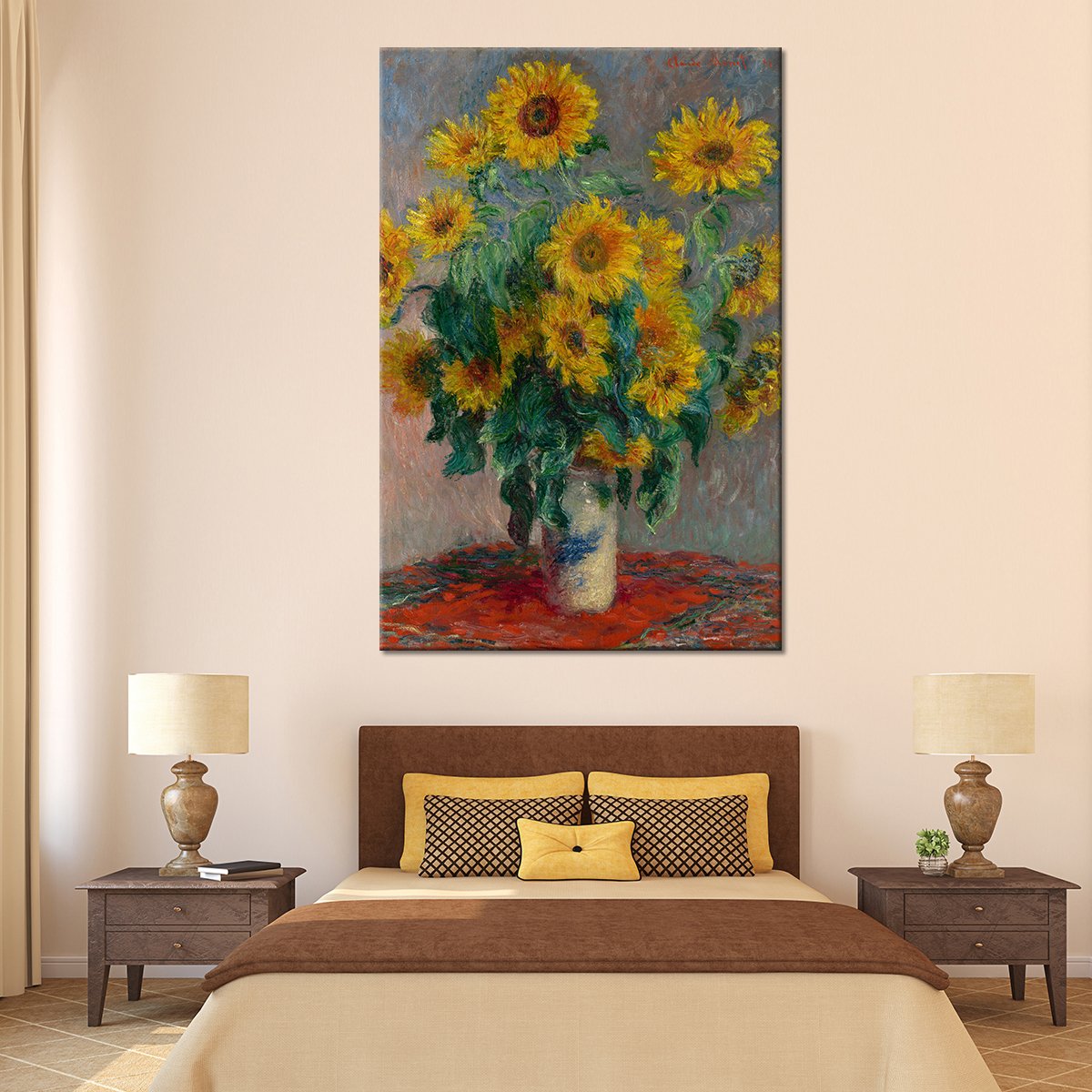 Bouquet of Sunflowers Multi Panel Canvas Wall Art