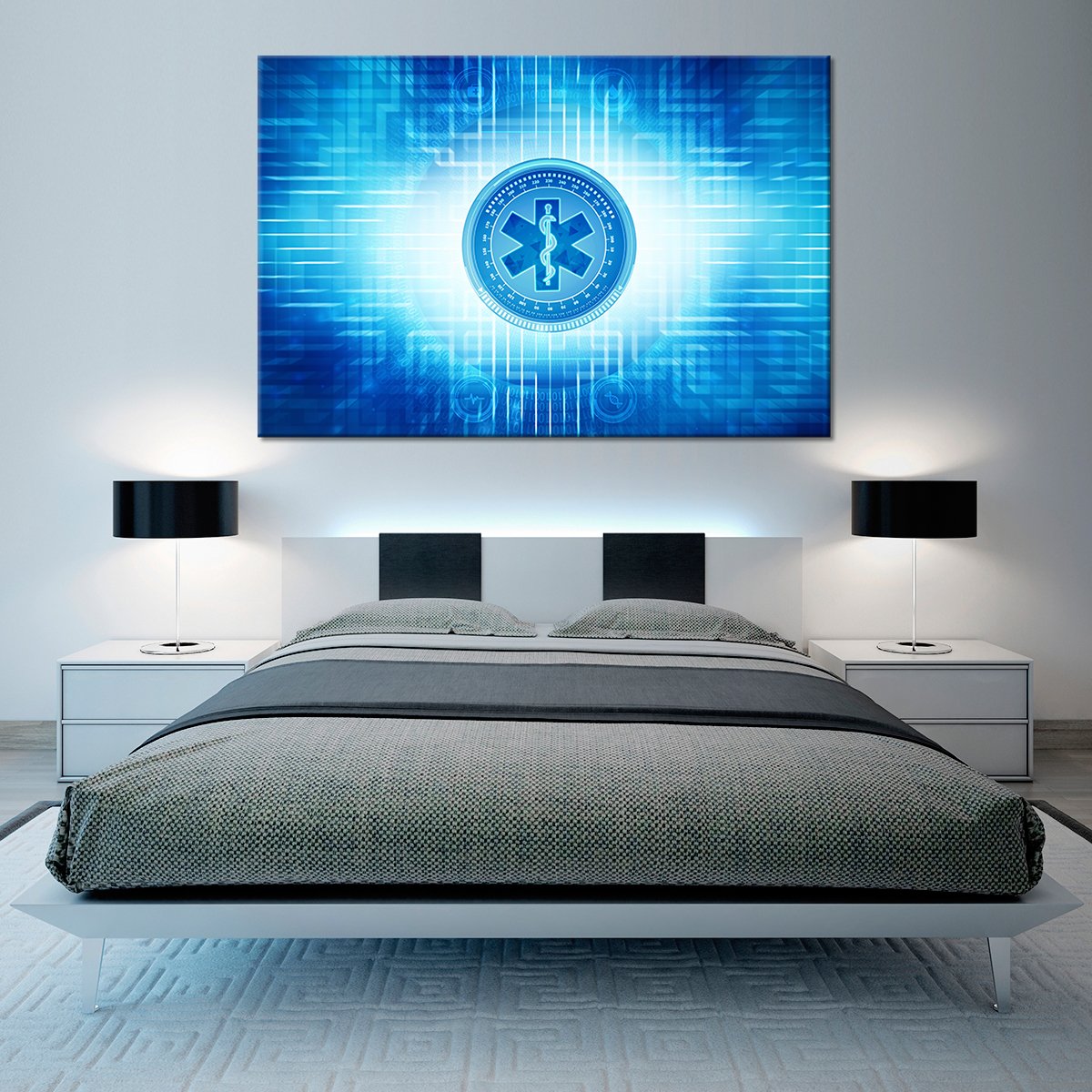EMT Symbol Multi Panel Canvas Wall Art