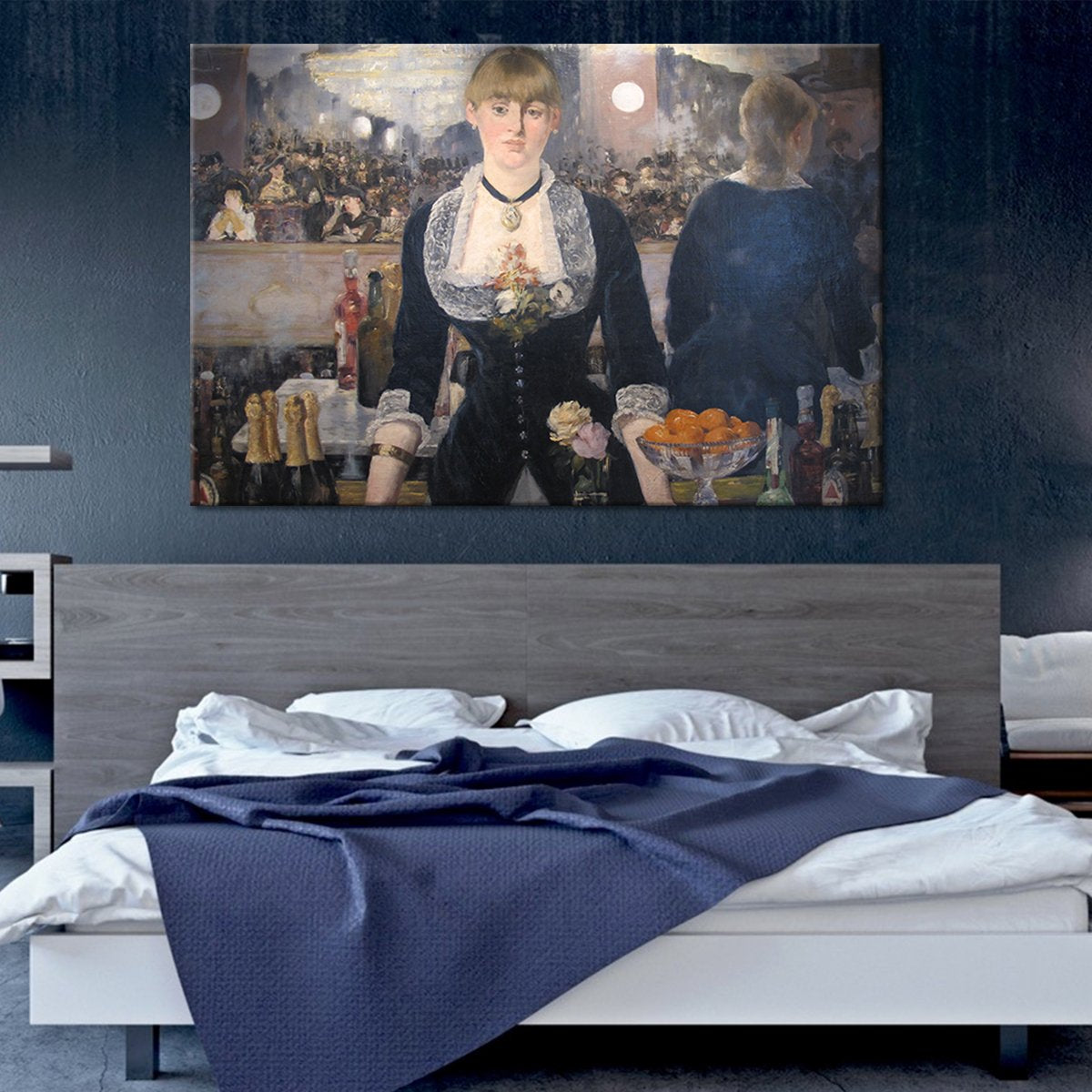 A Bar at the Folies Bergere Multi Panel Canvas Wall Art