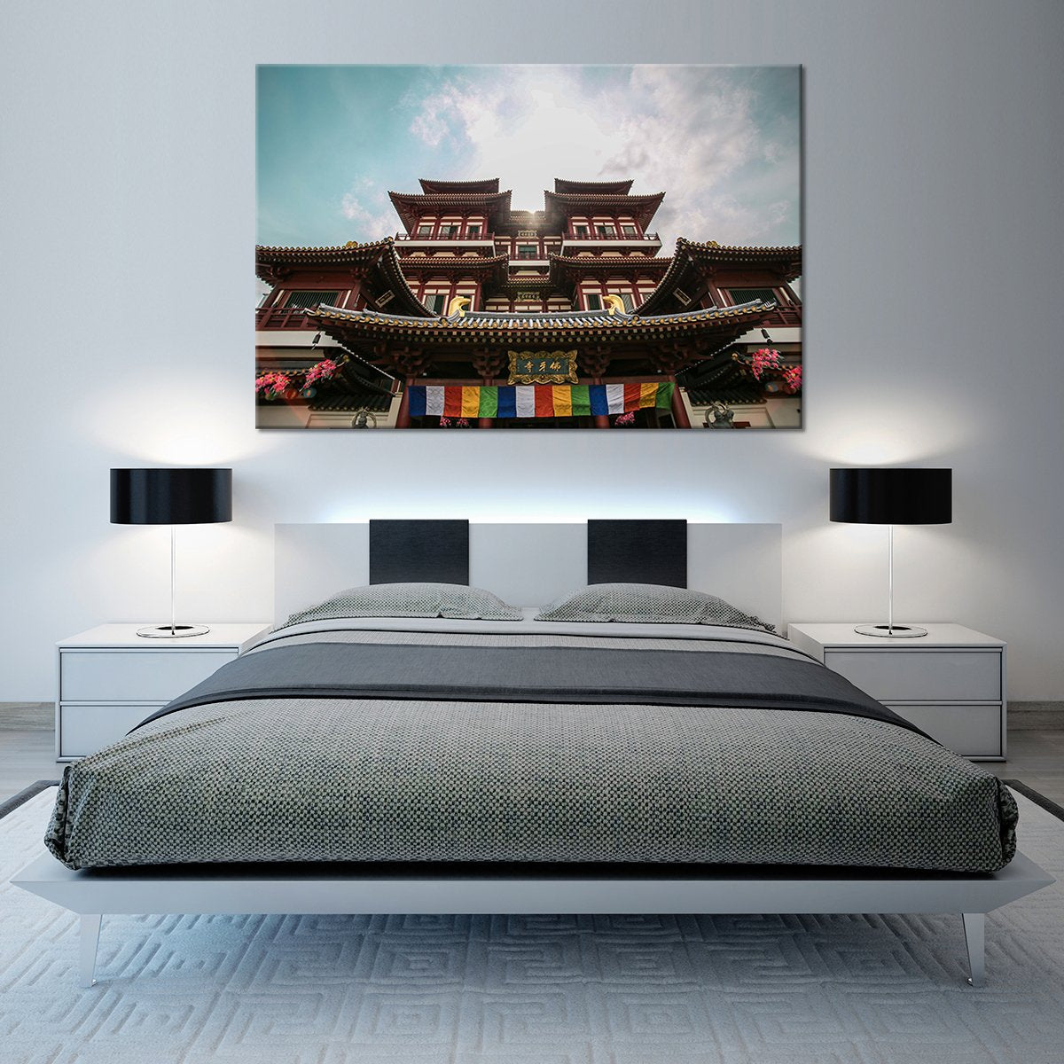 Buddha Tooth Relic Temple Multi Panel Canvas Wall Art
