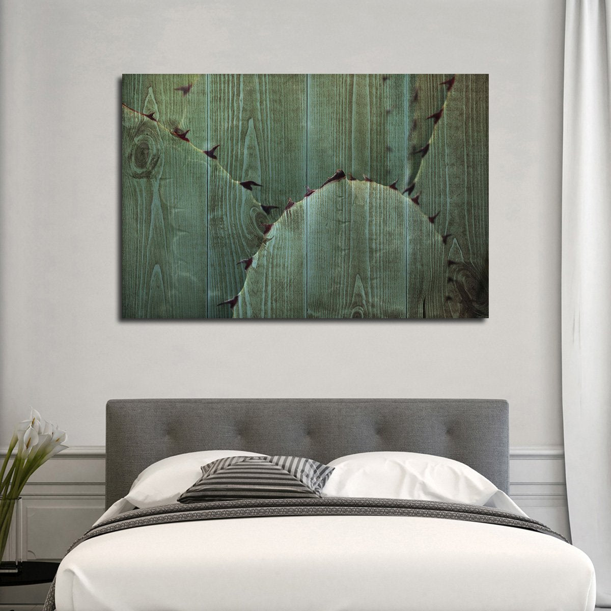Wooden Thorny Agave Multi Panel Canvas Wall Art