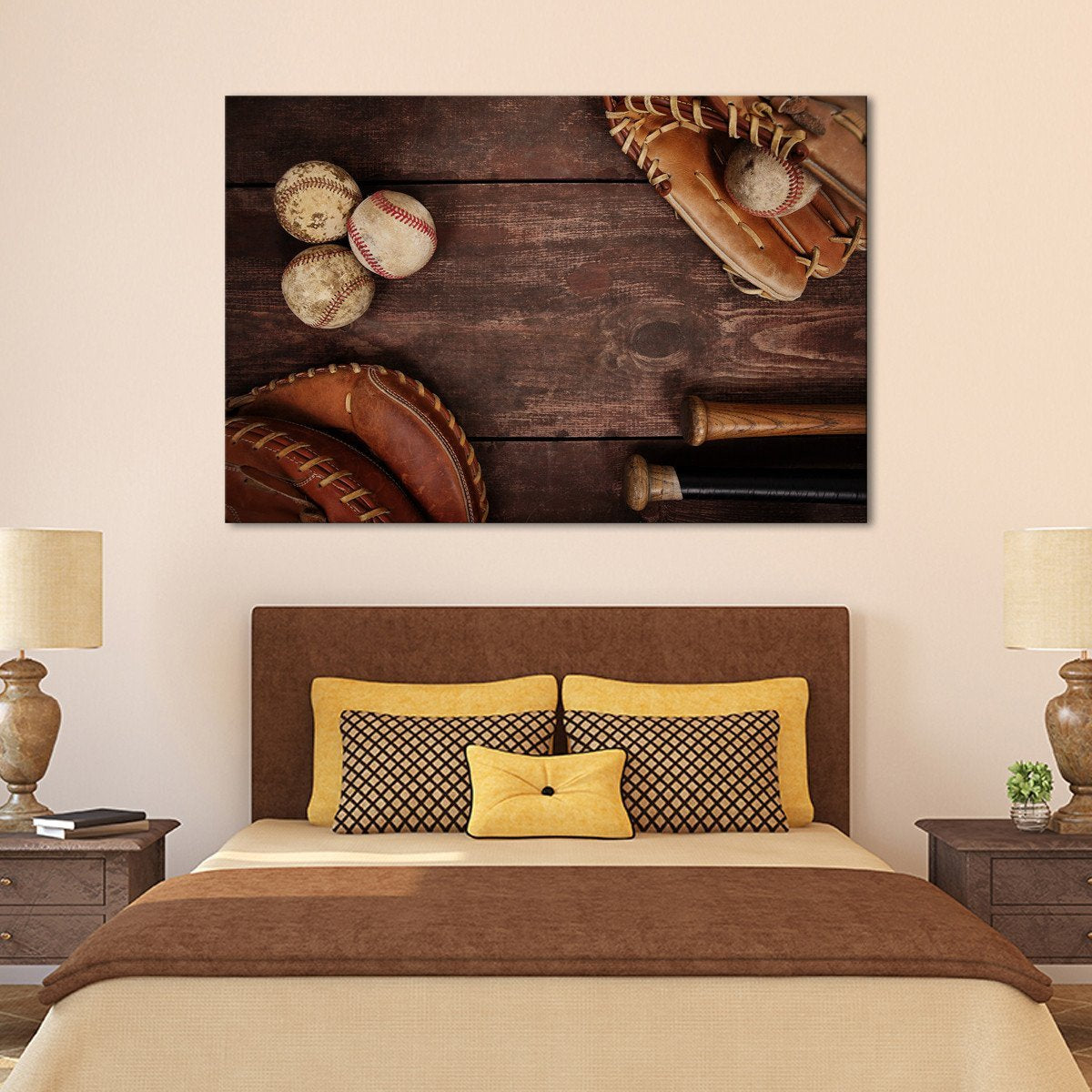 Baseball Memories Multi Panel Canvas Wall Art