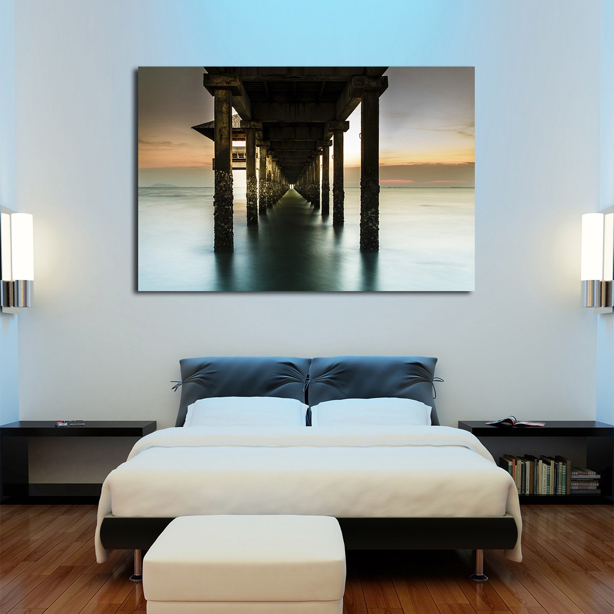 Below the Pier Multi Panel Canvas Wall Art