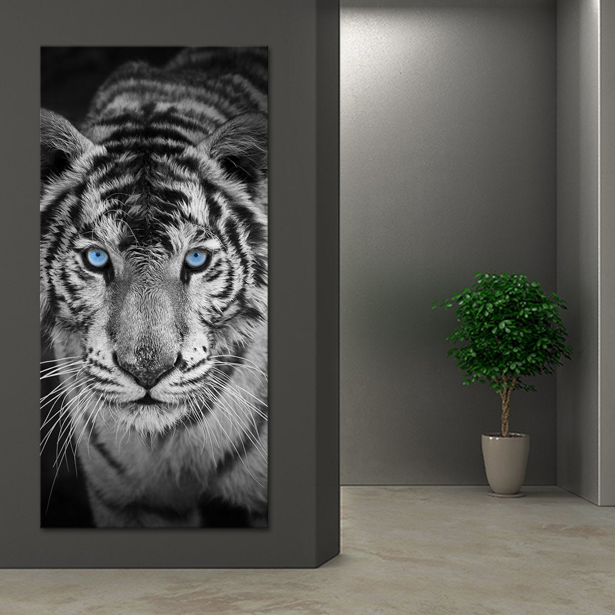 Blue Eye Tiger Multi Panel Canvas Wall Art