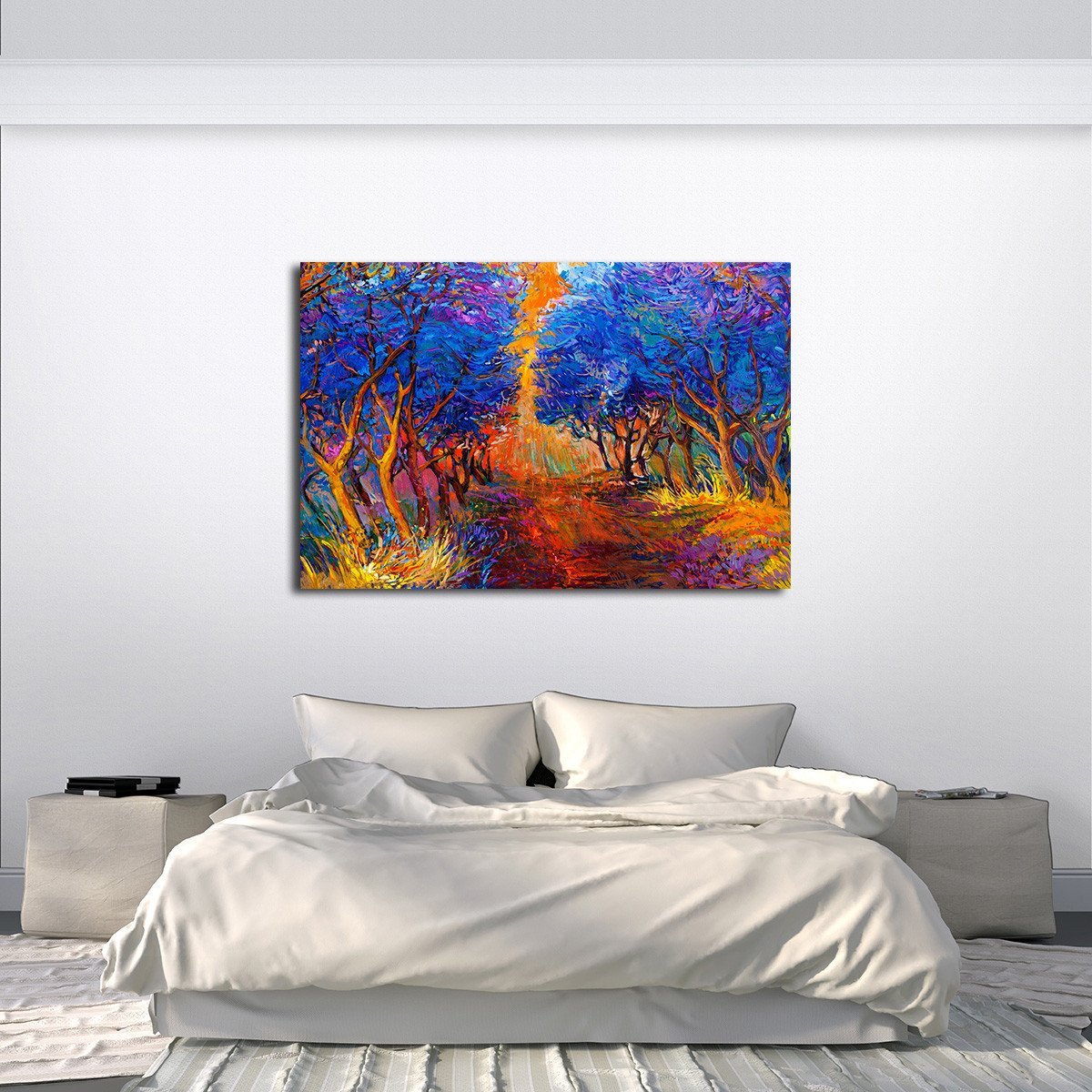Blue Forest Multi Panel Canvas Wall Art