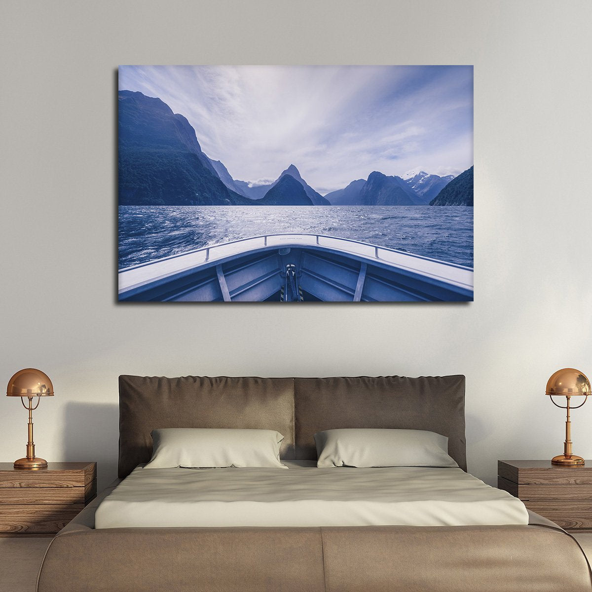 Boat View Multi Panel Canvas Wall Art