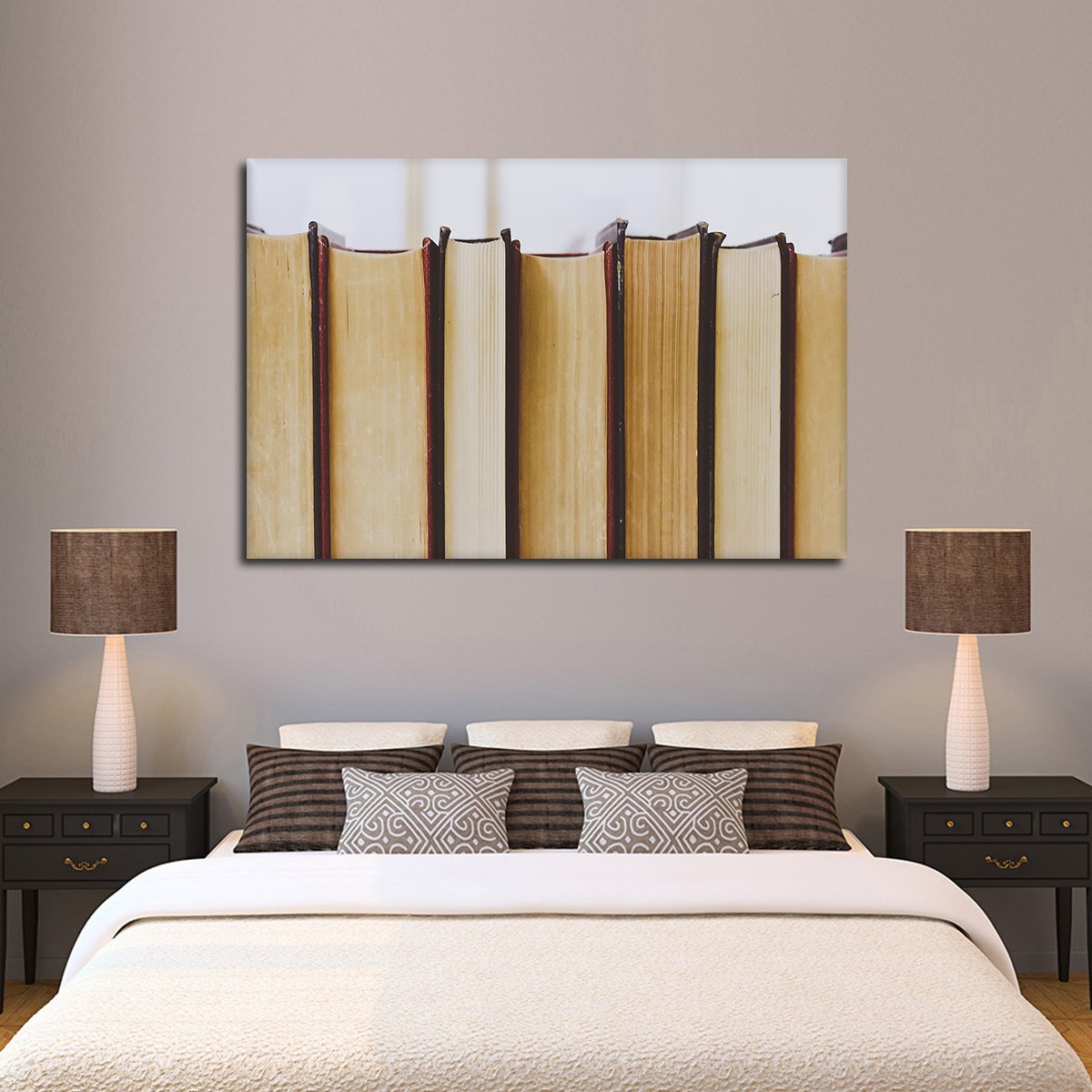 Books Multi Panel Canvas Wall Art