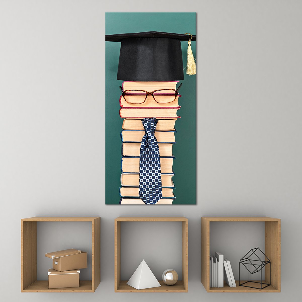 Bookworm Multi Panel Canvas Wall Art