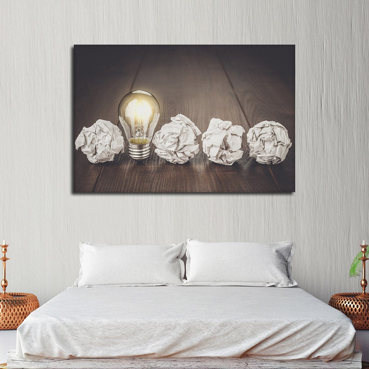 Bright Idea Multi Panel Canvas Wall Art