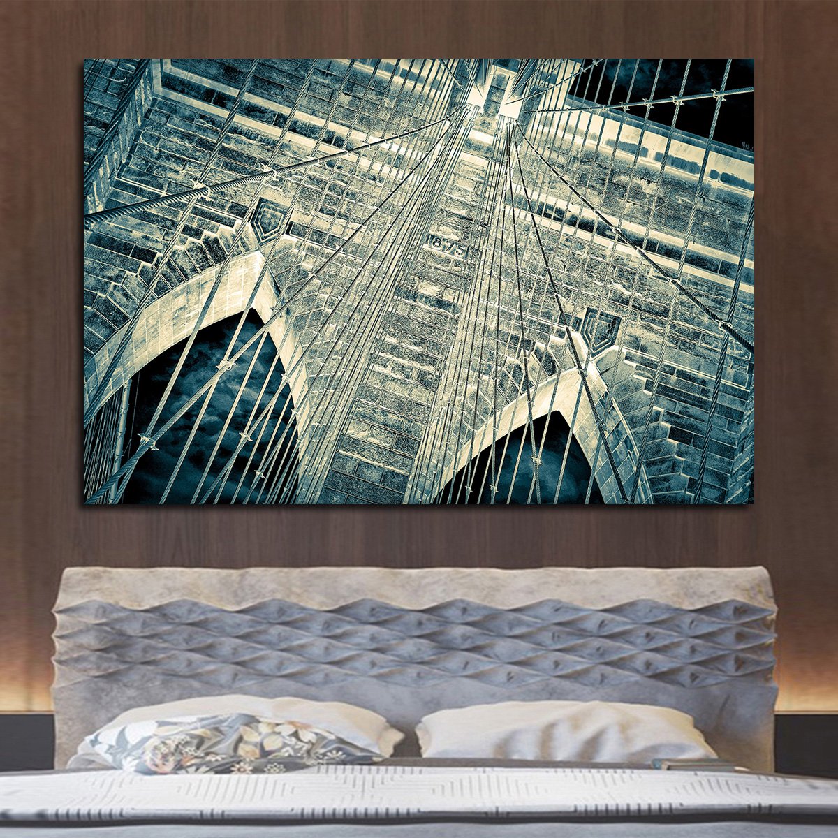 Brooklyn Bridge Perspective Multi Panel Canvas Wall Art