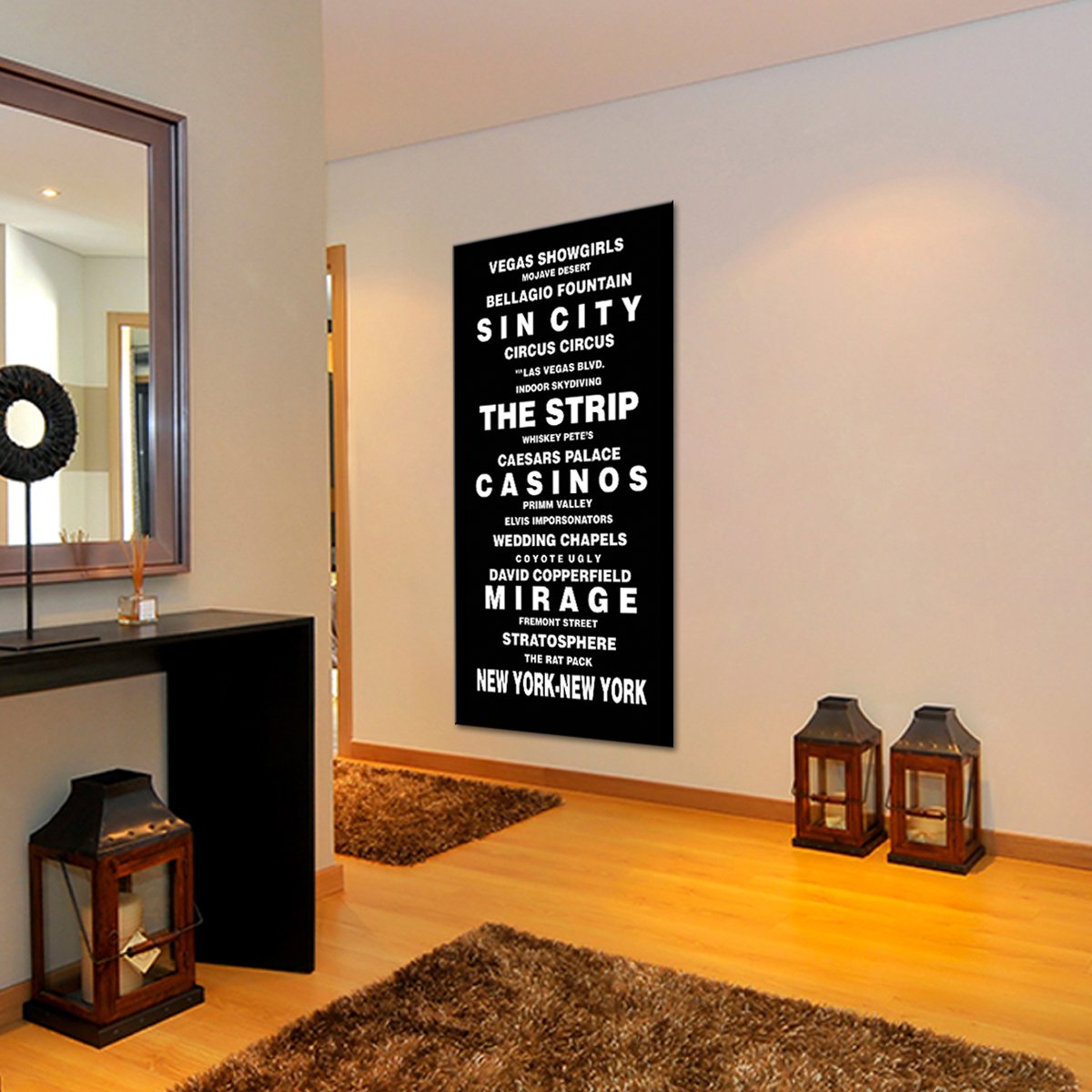 Bus Roll Las Vegas Multi Panel Canvas Wall Art