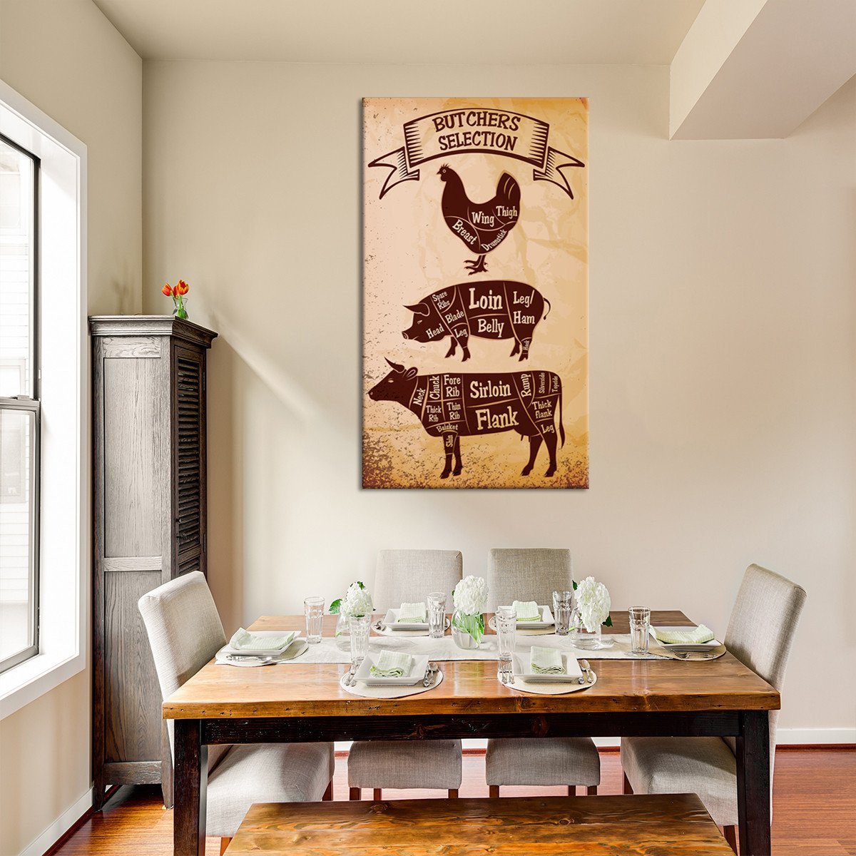 Butcher Favorite Multi Panel Canvas Wall Art
