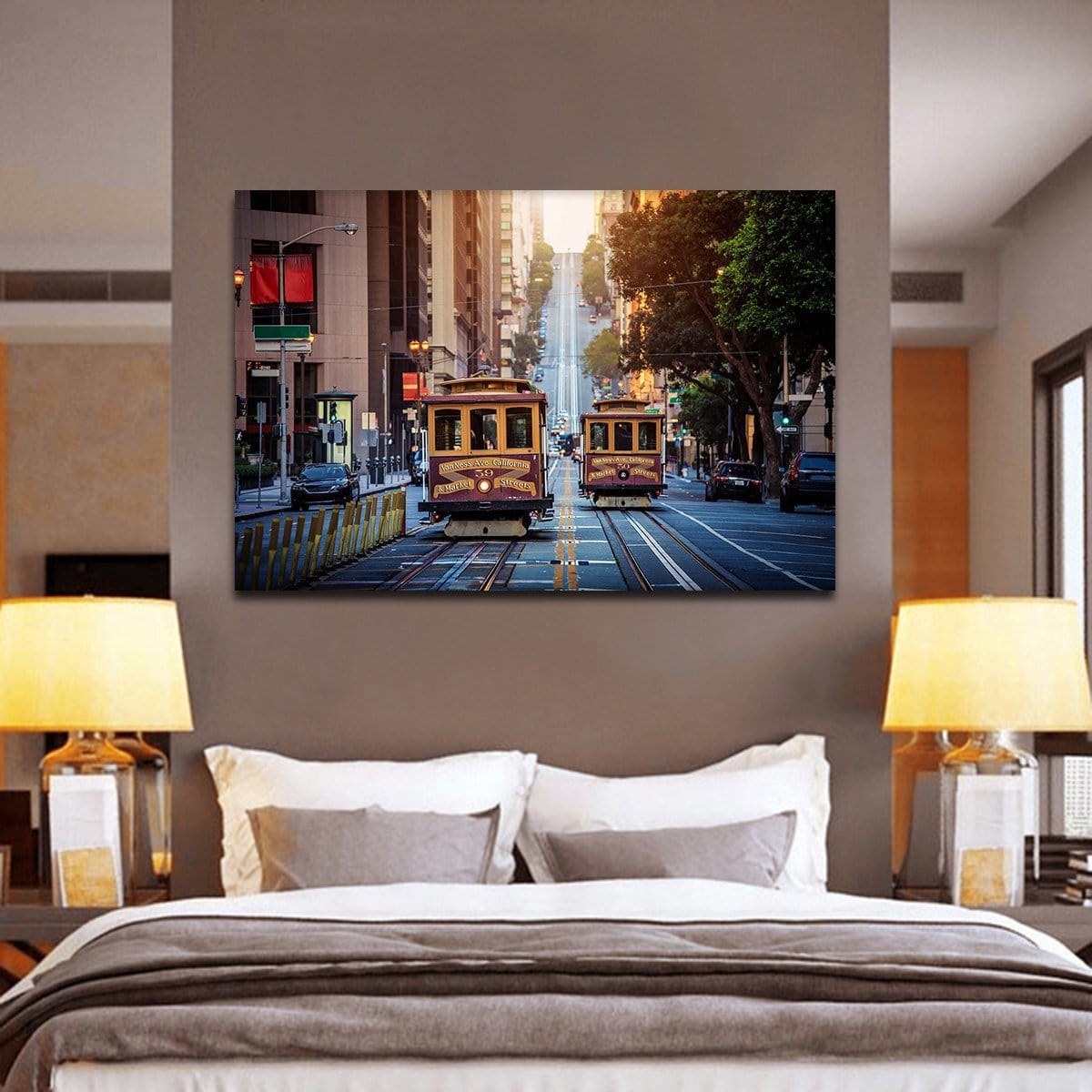 California Street Multi Panel Canvas Wall Art