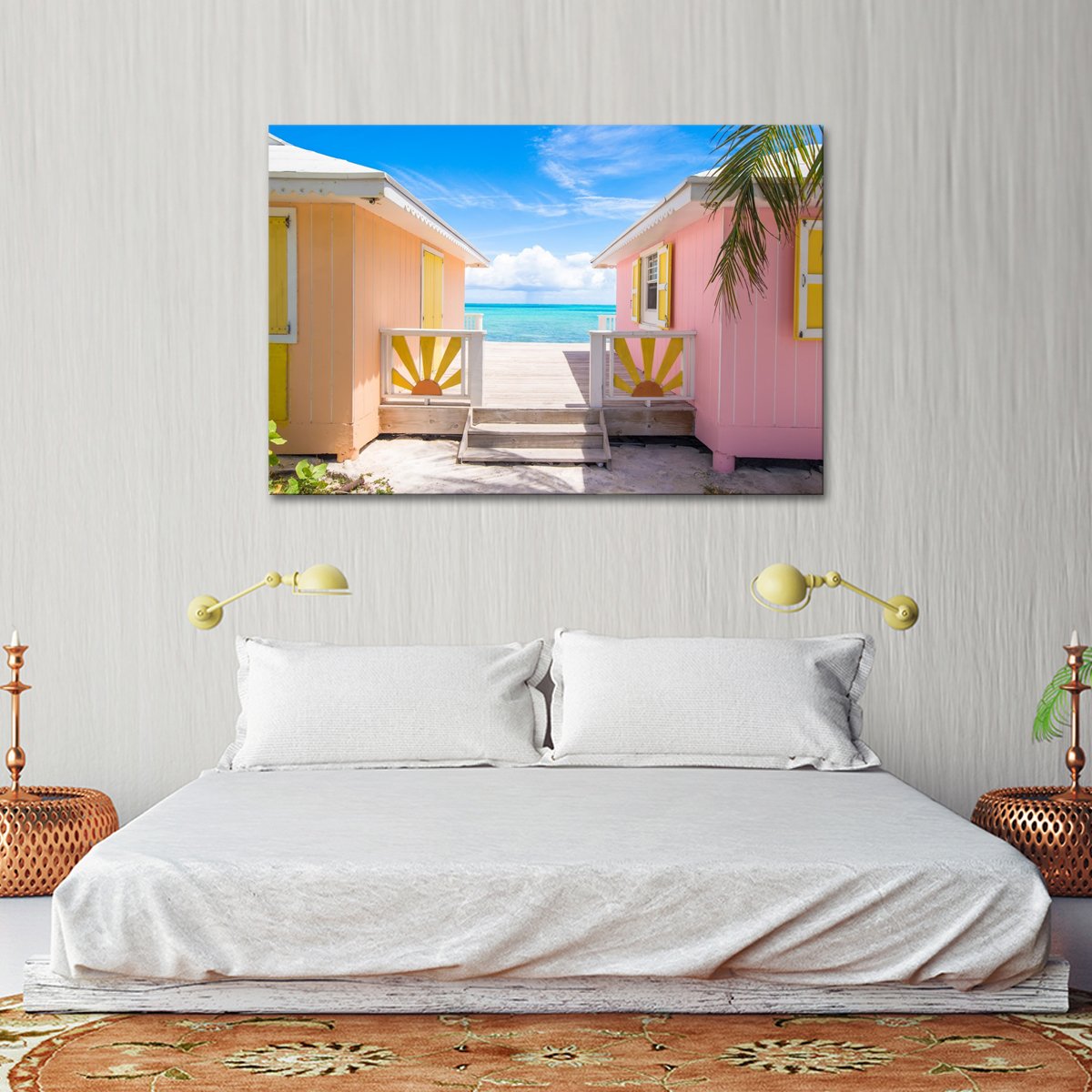 Caribbean Island Home Multi Panel Canvas Wall Art