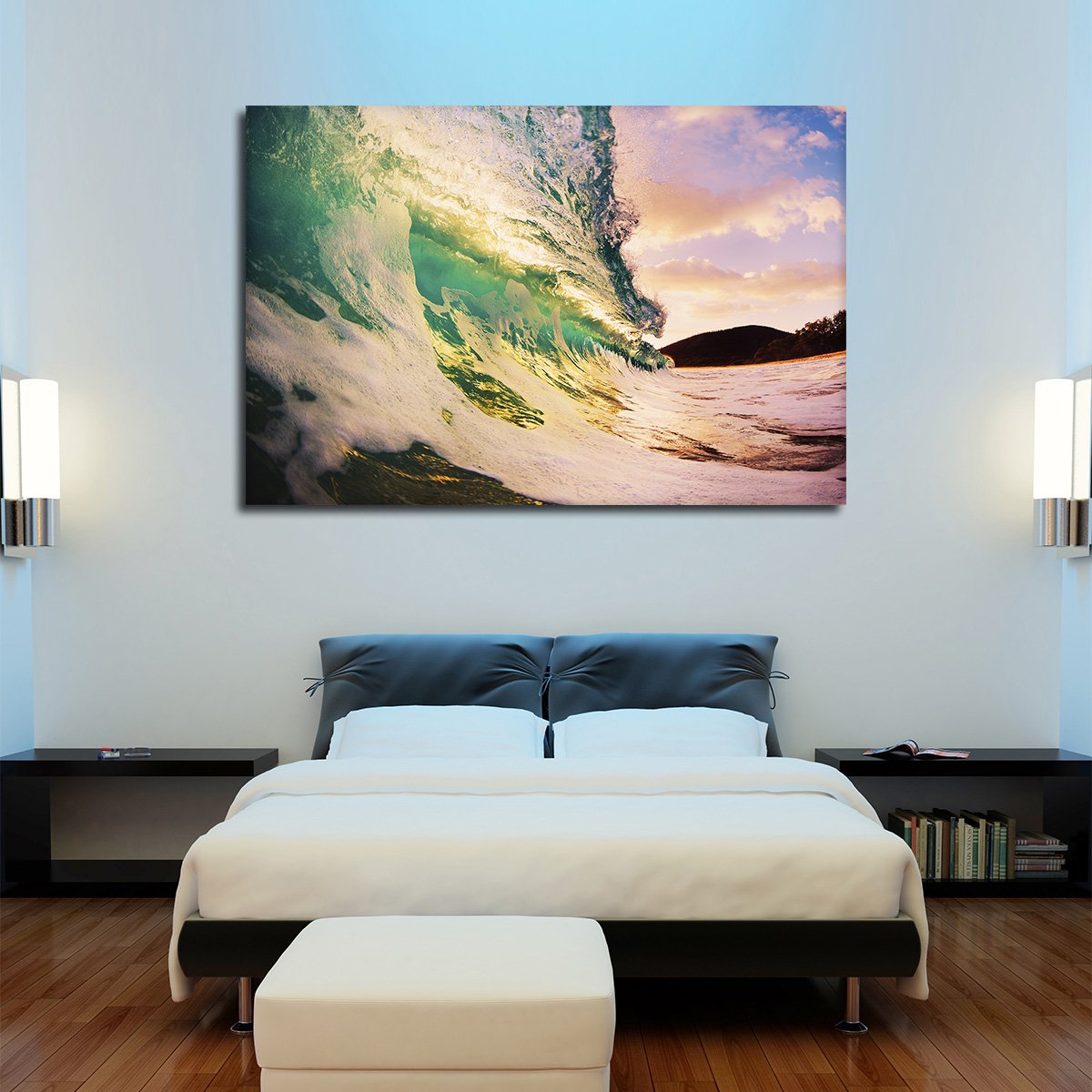 Catch The Wave Multi Panel Canvas Wall Art