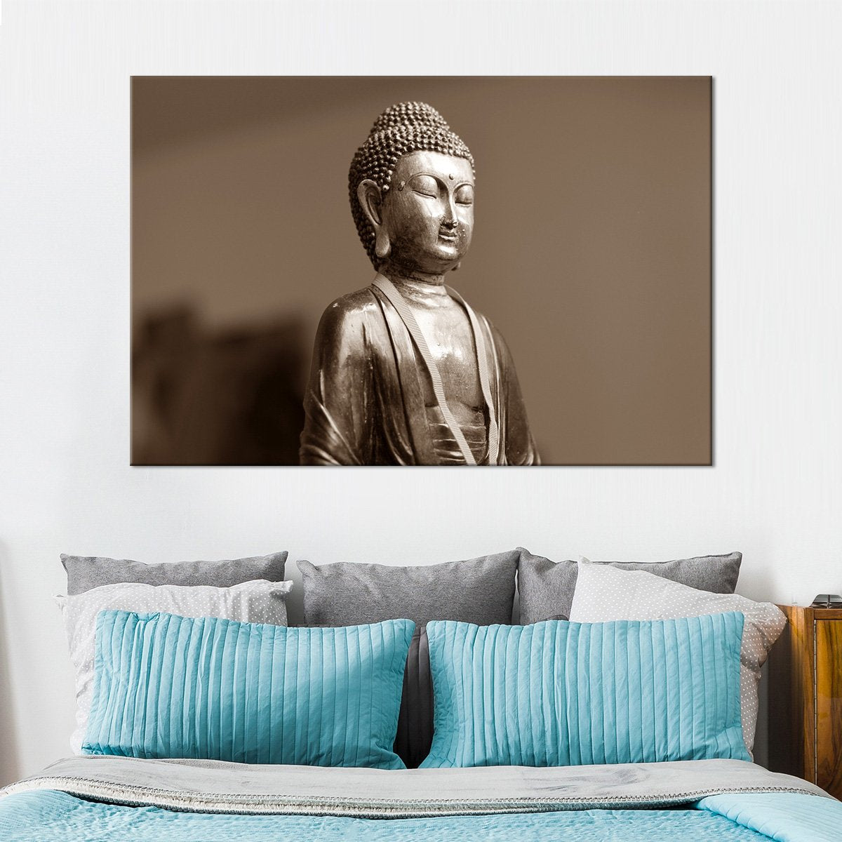 Ceramic Buddha Multi Panel Canvas Wall Art