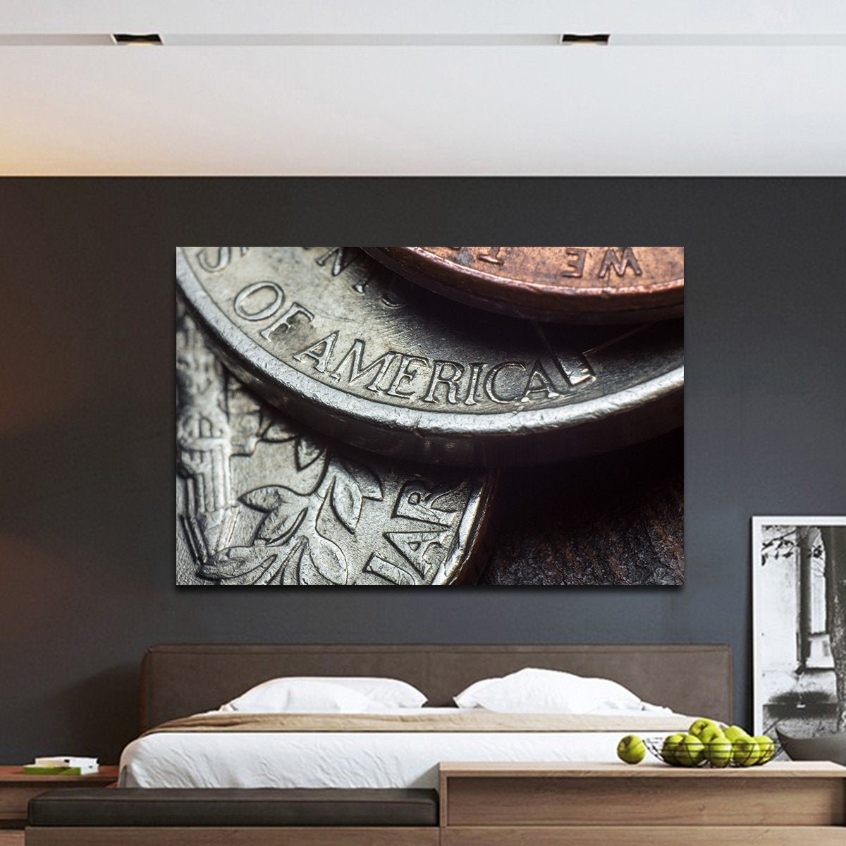 Coins Multi Panel Canvas Wall Art