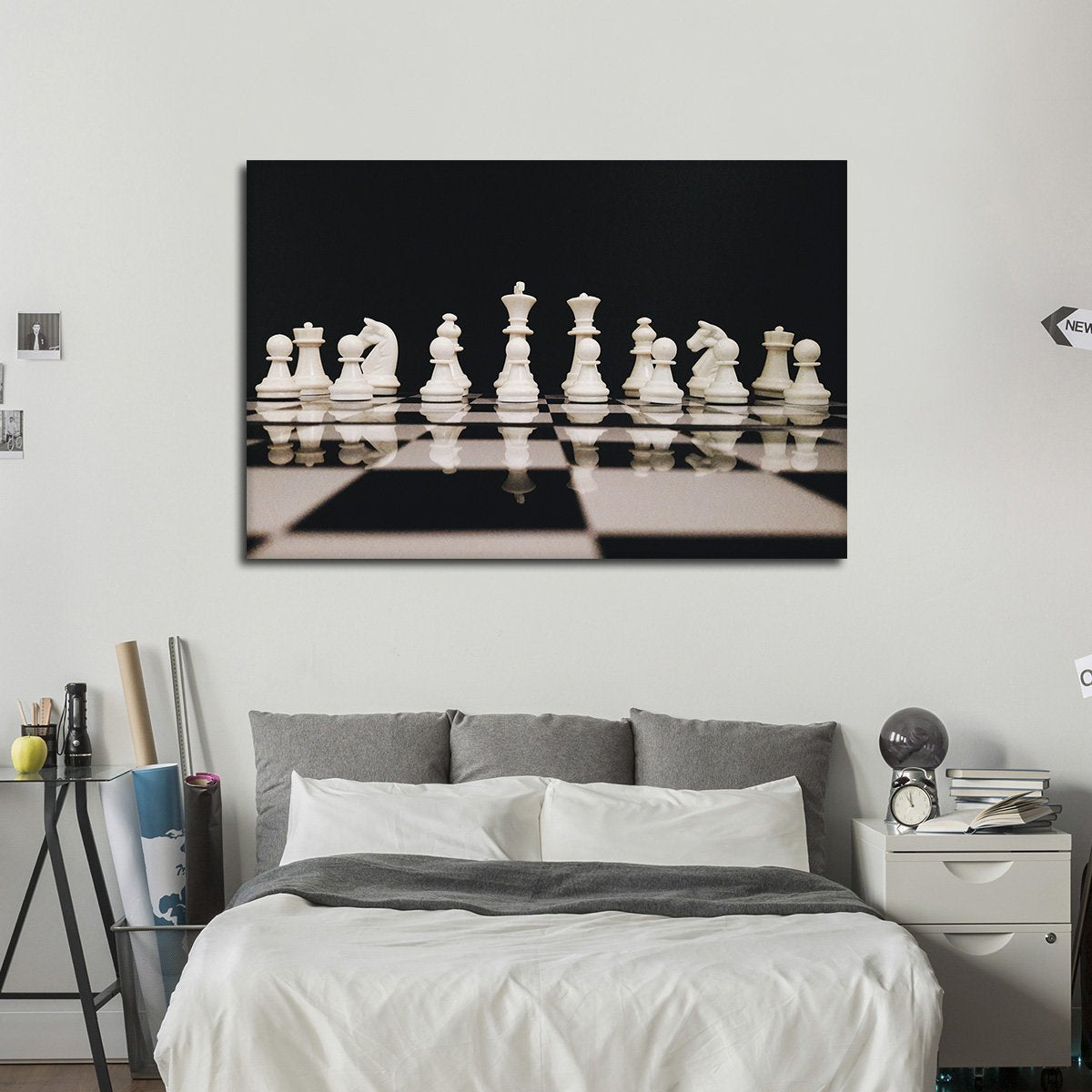 Chess Game Multi Panel Canvas Wall Art