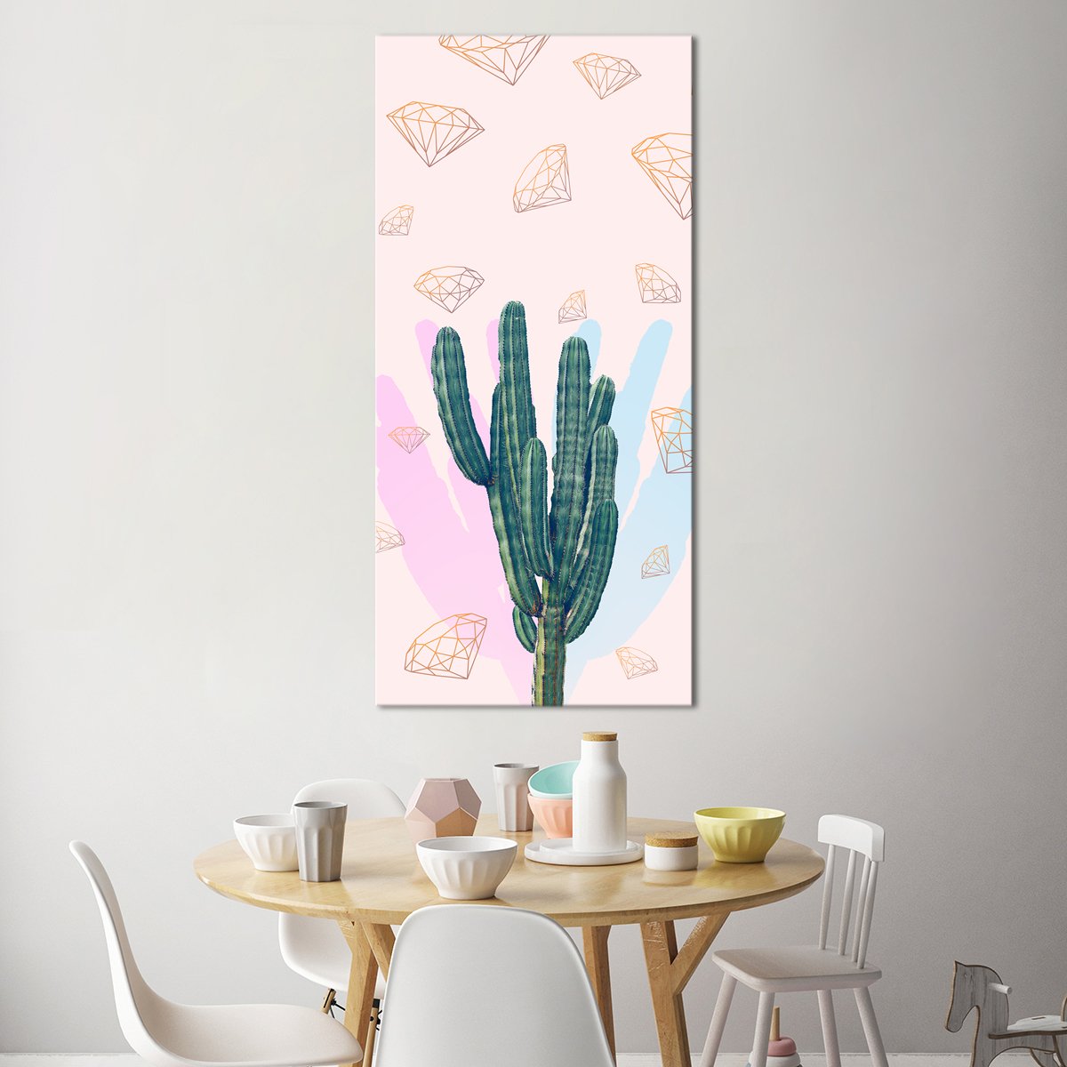 Chic Cactus Multi Panel Canvas Wall Art