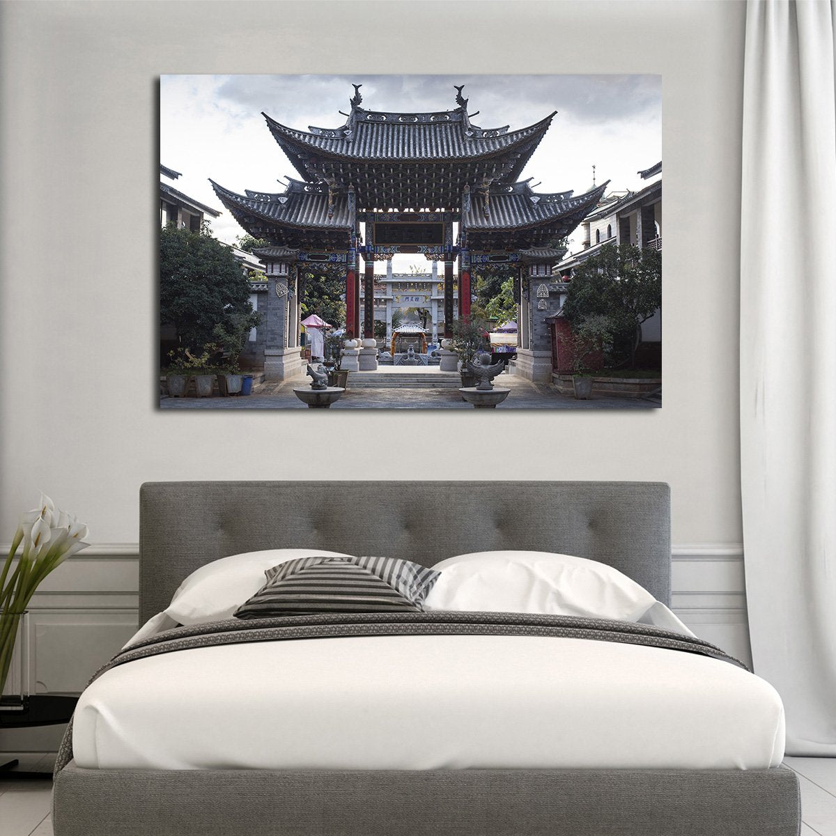 Chinese Pavilion Multi Panel Canvas Wall Art