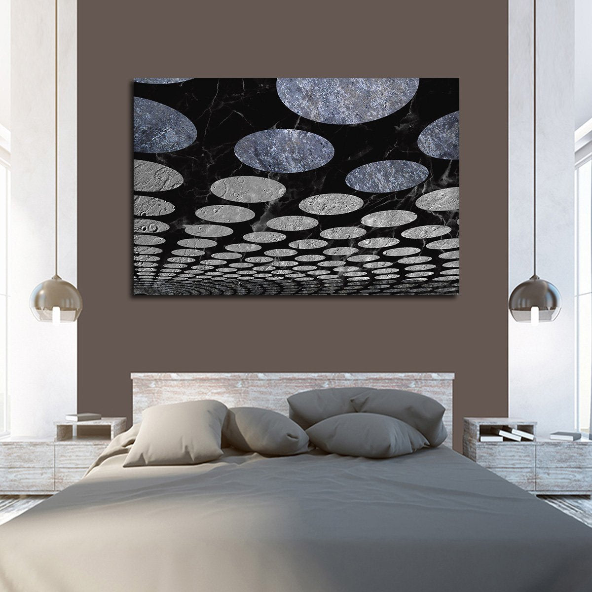 Circular Infinity Multi Panel Canvas Wall Art
