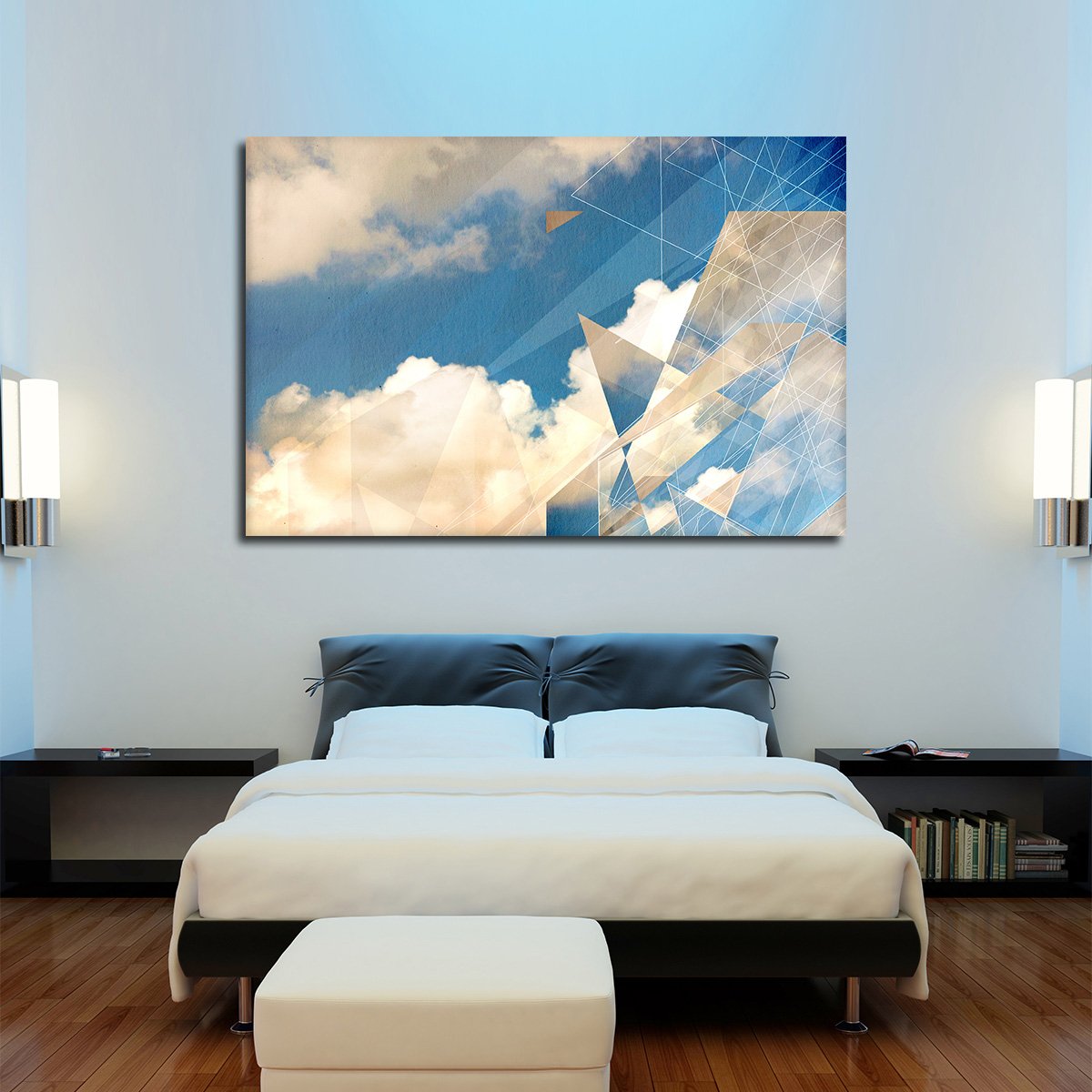 Cloud Patterns Multi Panel Canvas Wall Art