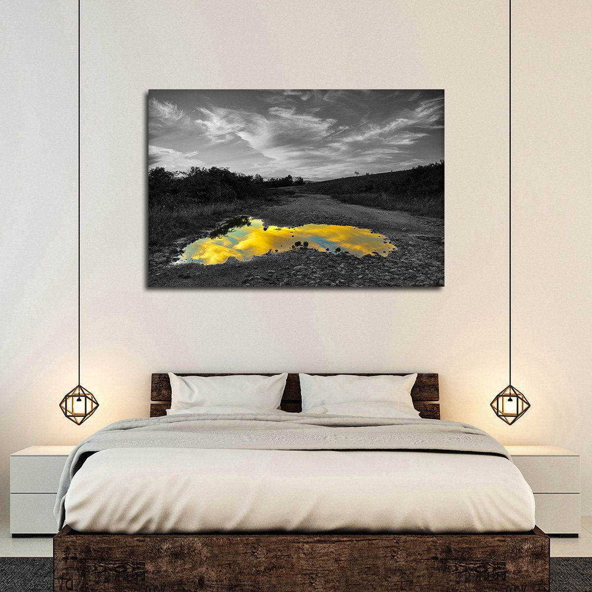 Cloud Reflection Pop Multi Panel Canvas Wall Art