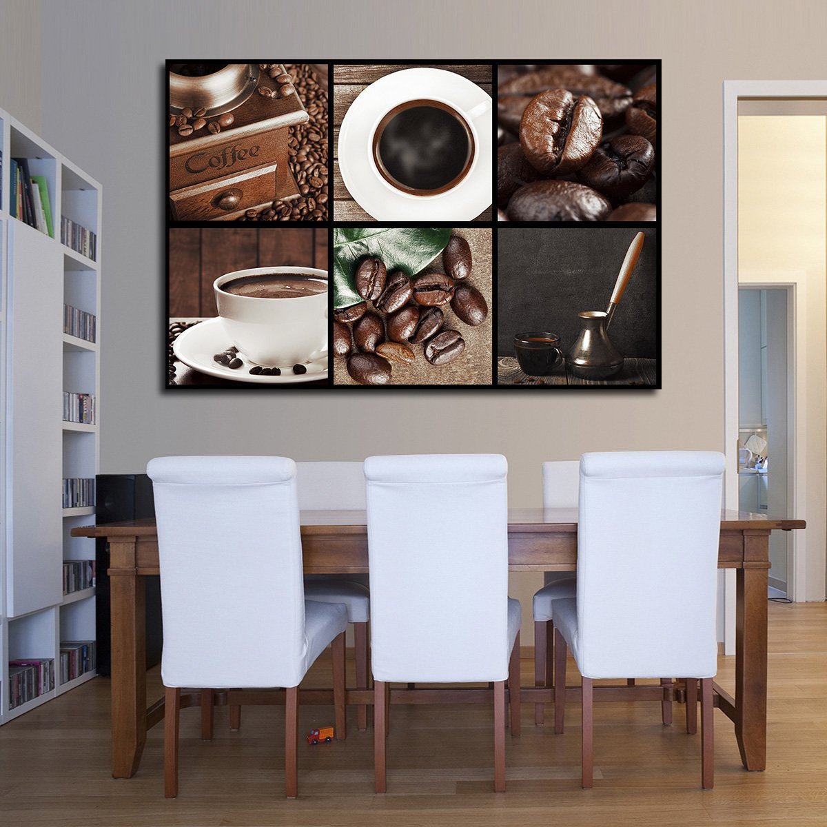 Coffee Collage Multi Panel Canvas Wall Art