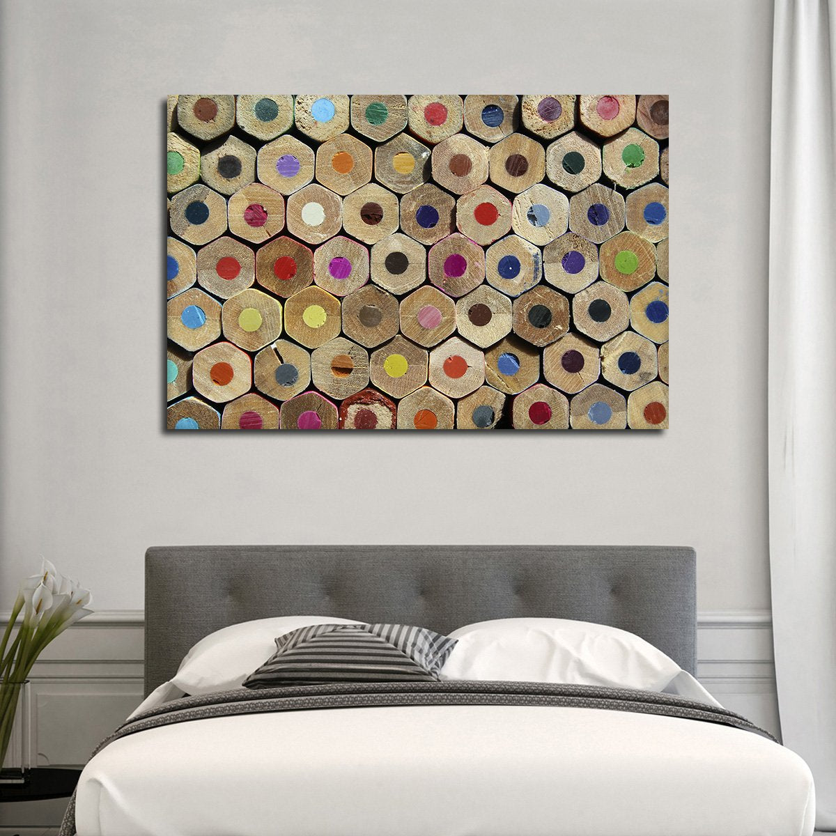 Colored Pencils Multi Panel Canvas Wall Art
