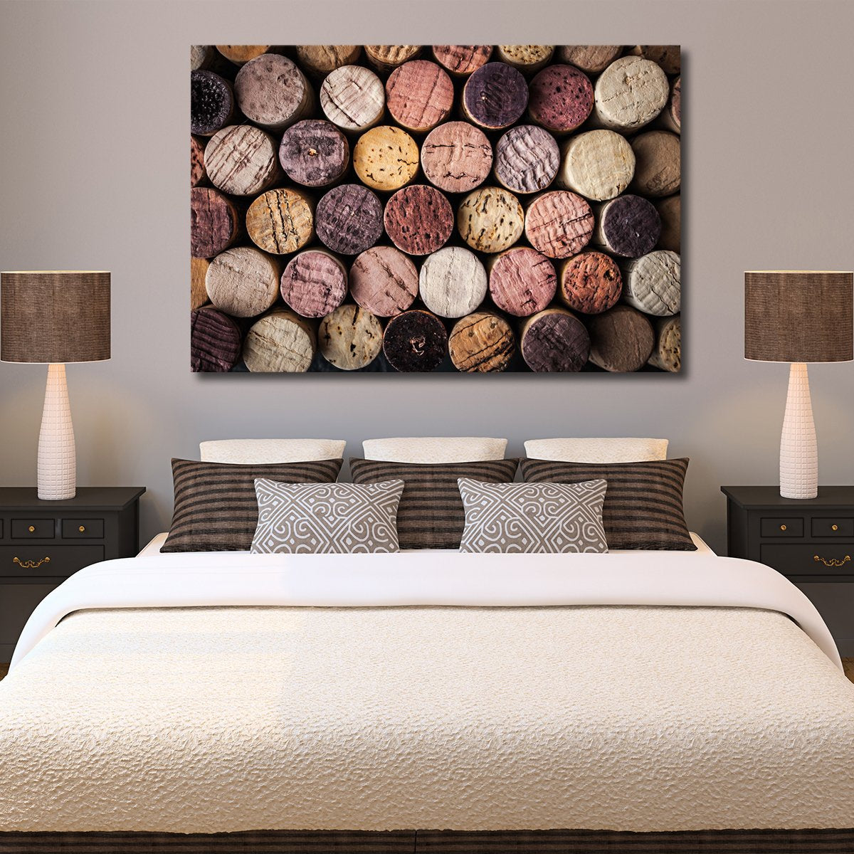 Colorful Corks Multi Panel Canvas Wall Art