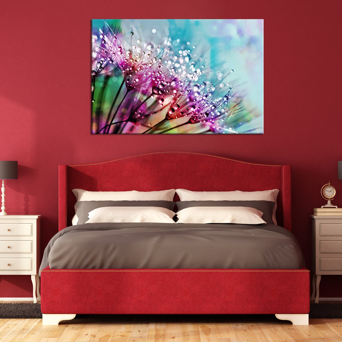 Colorful Dew Multi Panel Canvas Wall Art